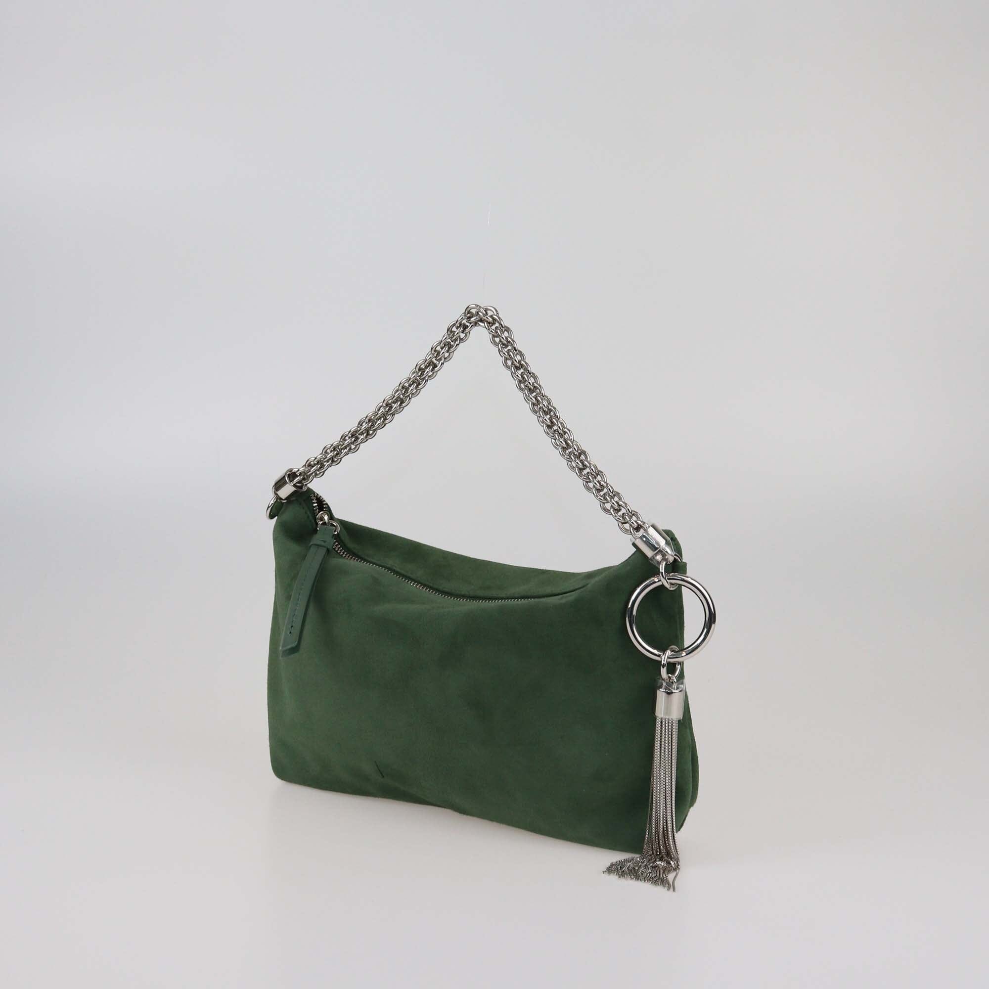 Jimmy Choo Green Callie Clutch Bag Womens Jimmy Choo