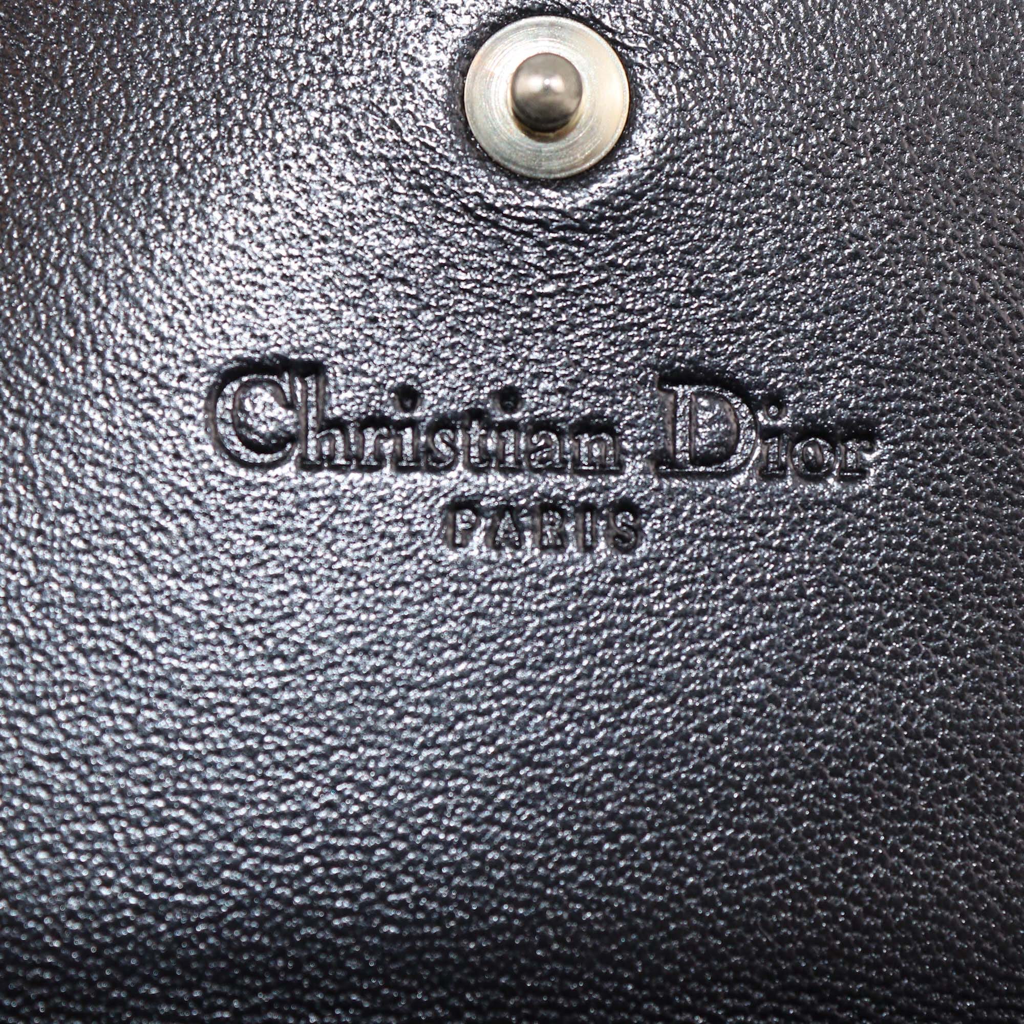 Christian Dior Black Cannage Rendezvous Lady Dior Wallet on Chain Womens Christian Dior