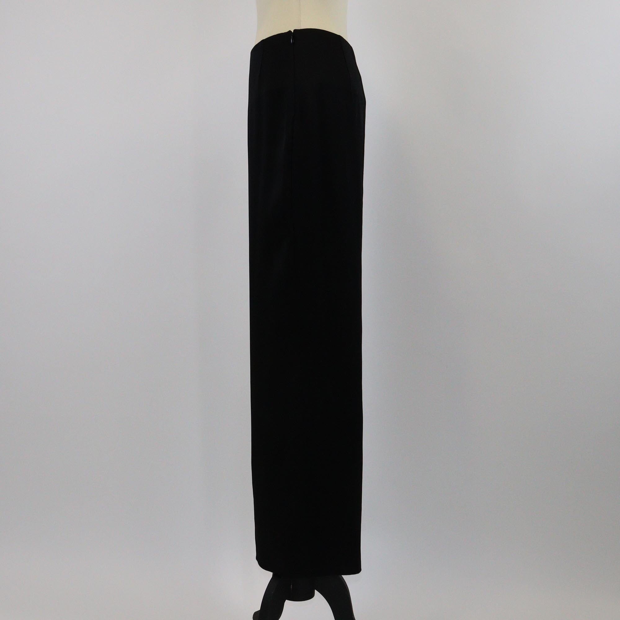 Haider Ackermann Shiny Black Pencil Maxi Skirt Womens Haider Ackermann