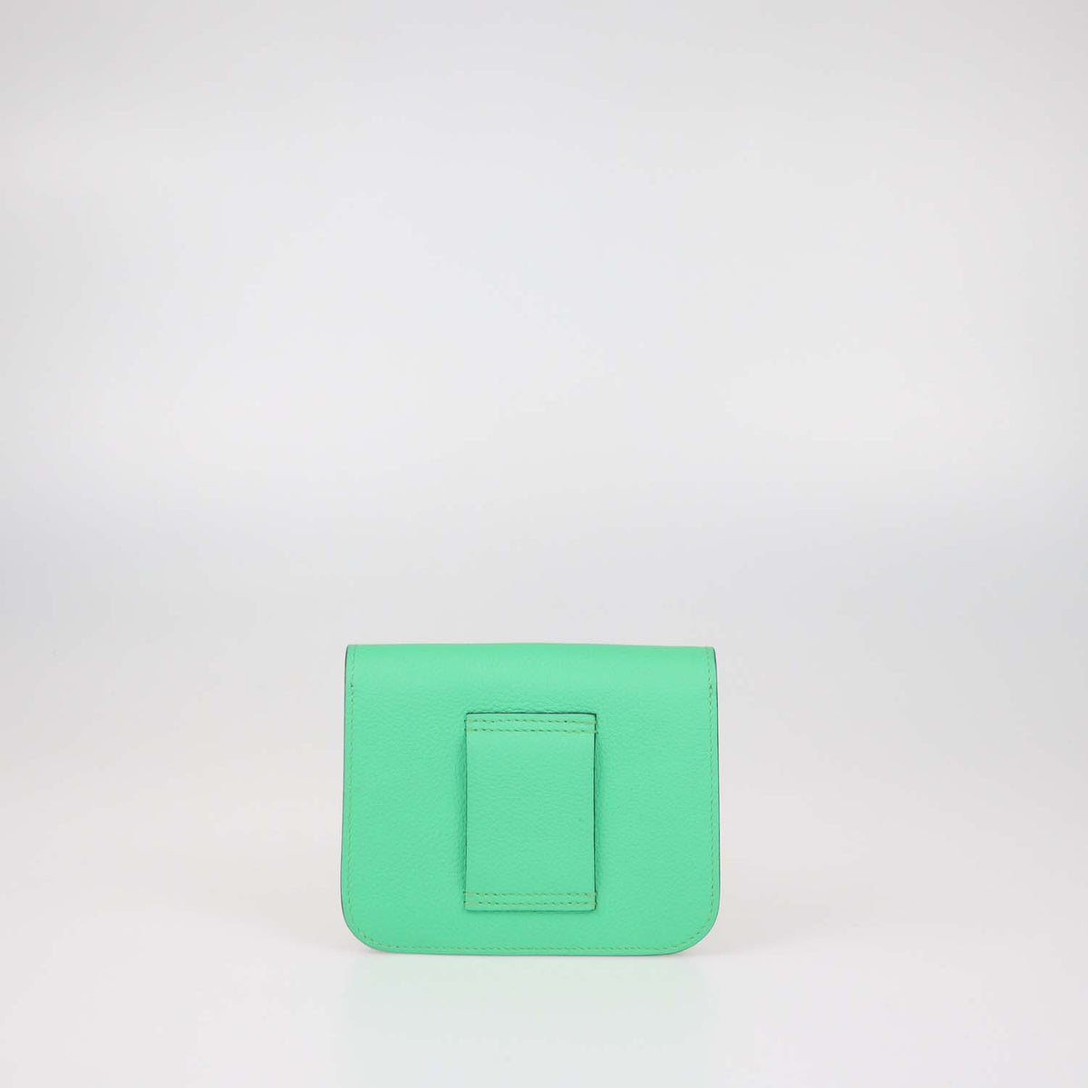Hermes Vert Comics Evercolor Leather Constance Slim Wallet