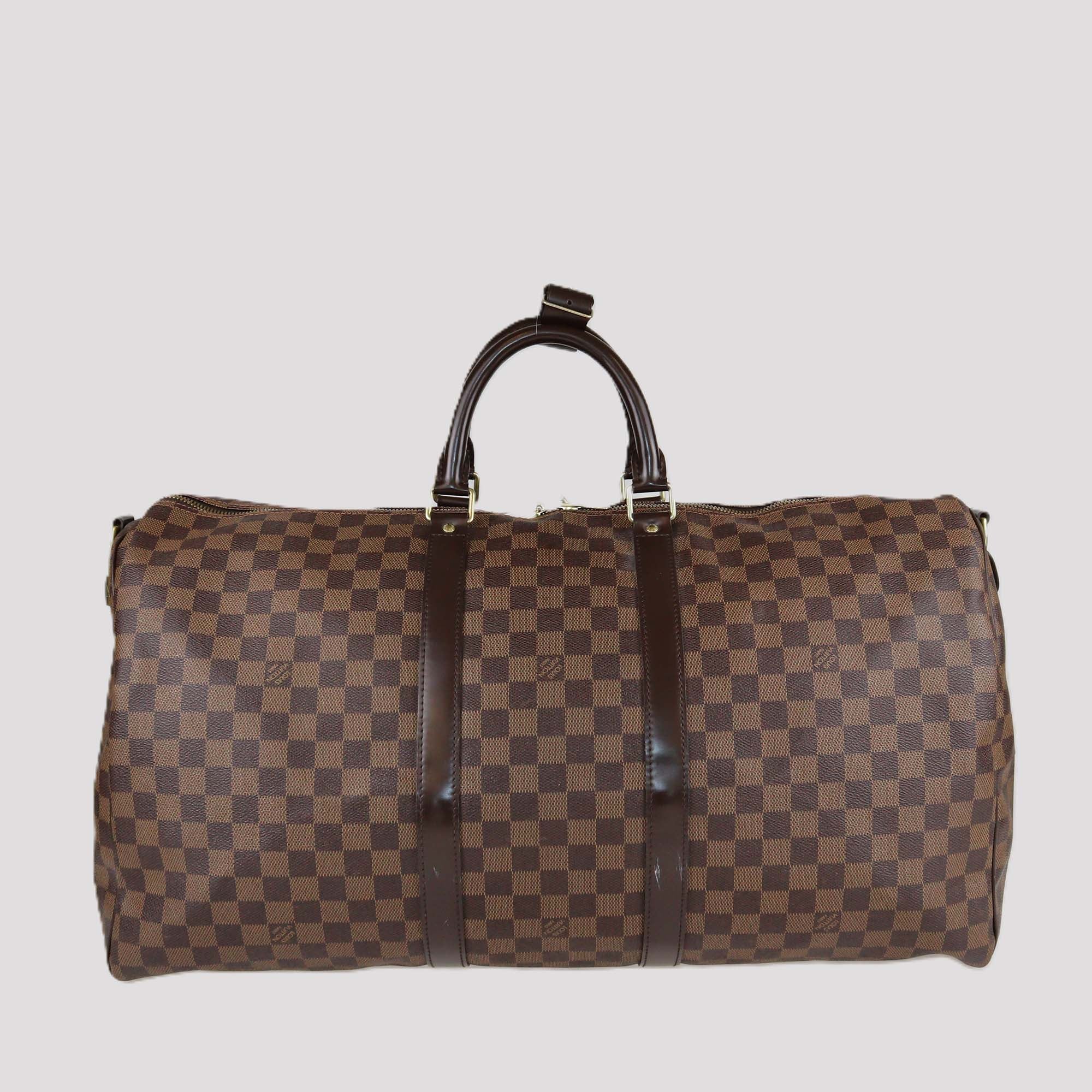 Louis Vuitton Damier Ebene Keepall Bandouliere 55