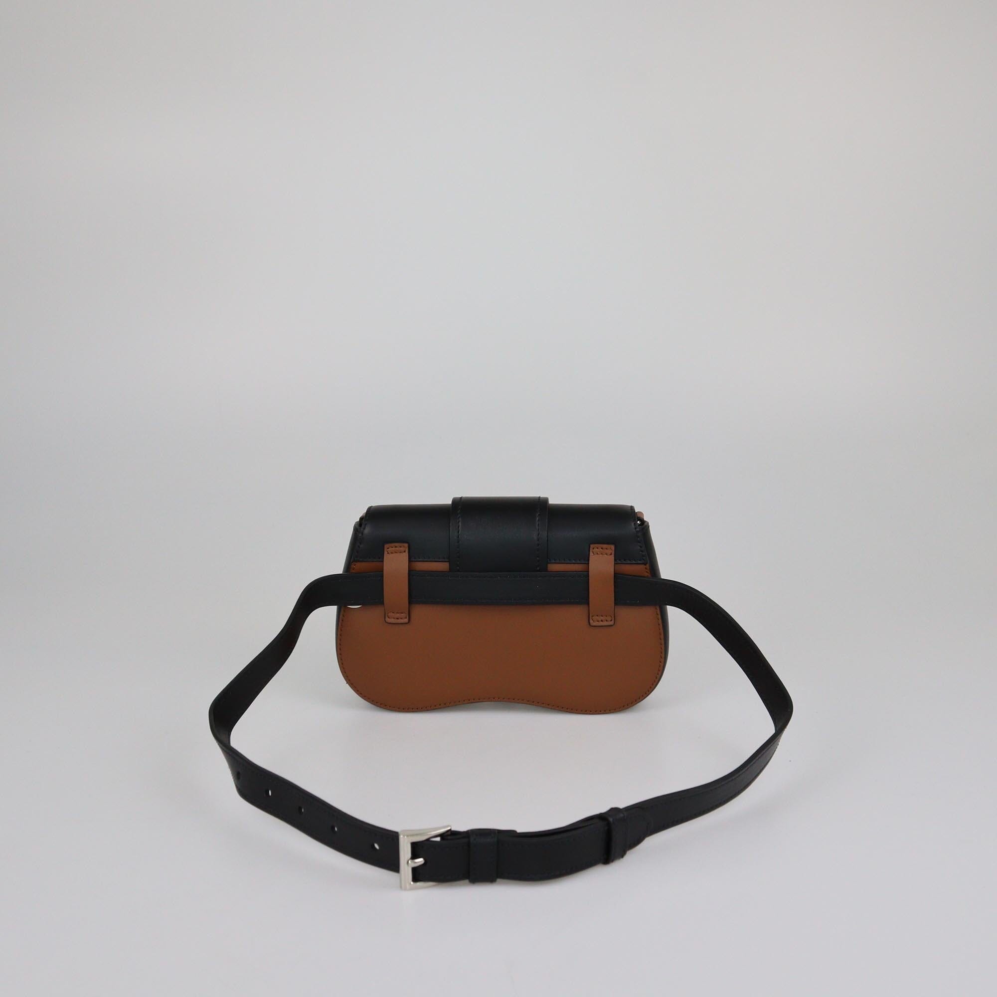 Prada Brown/Black Sidonie Belt Bag Womens Prada