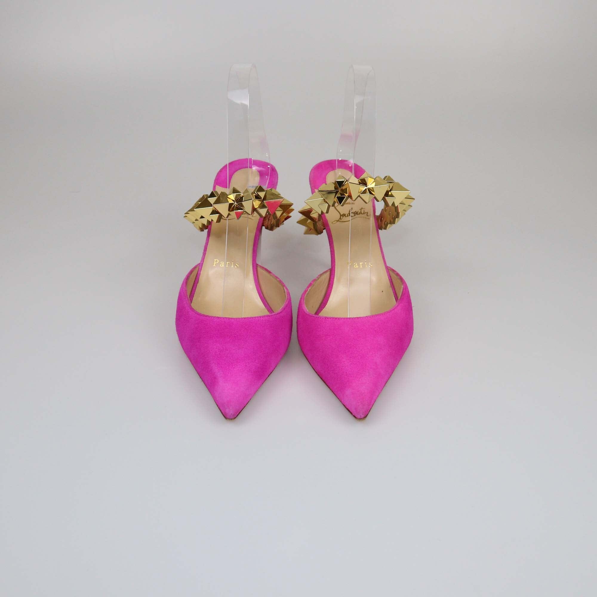 Christian Louboutin Fuchsia Planet Choc Heels Pumps Womens Christian Louboutin