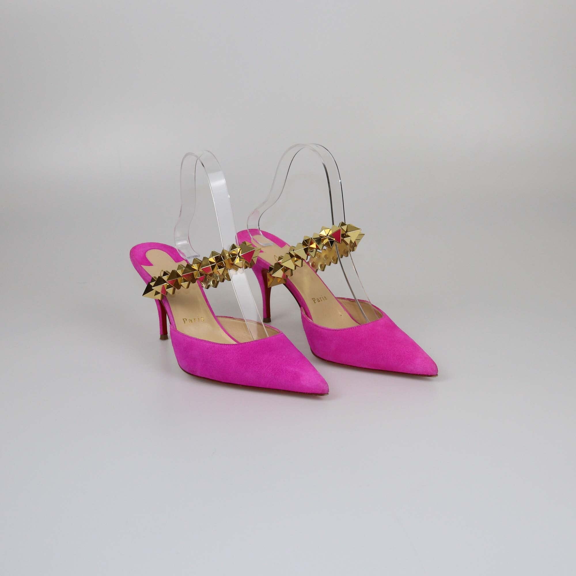 Christian Louboutin Fuchsia Planet Choc Heels Pumps Womens Christian Louboutin