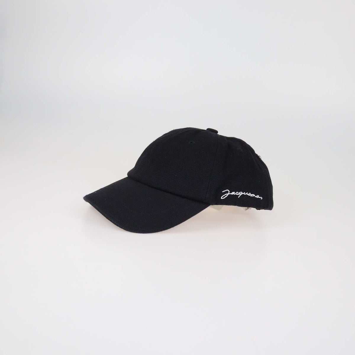 Jacquemus Black Canvas Classic Baseball Cap