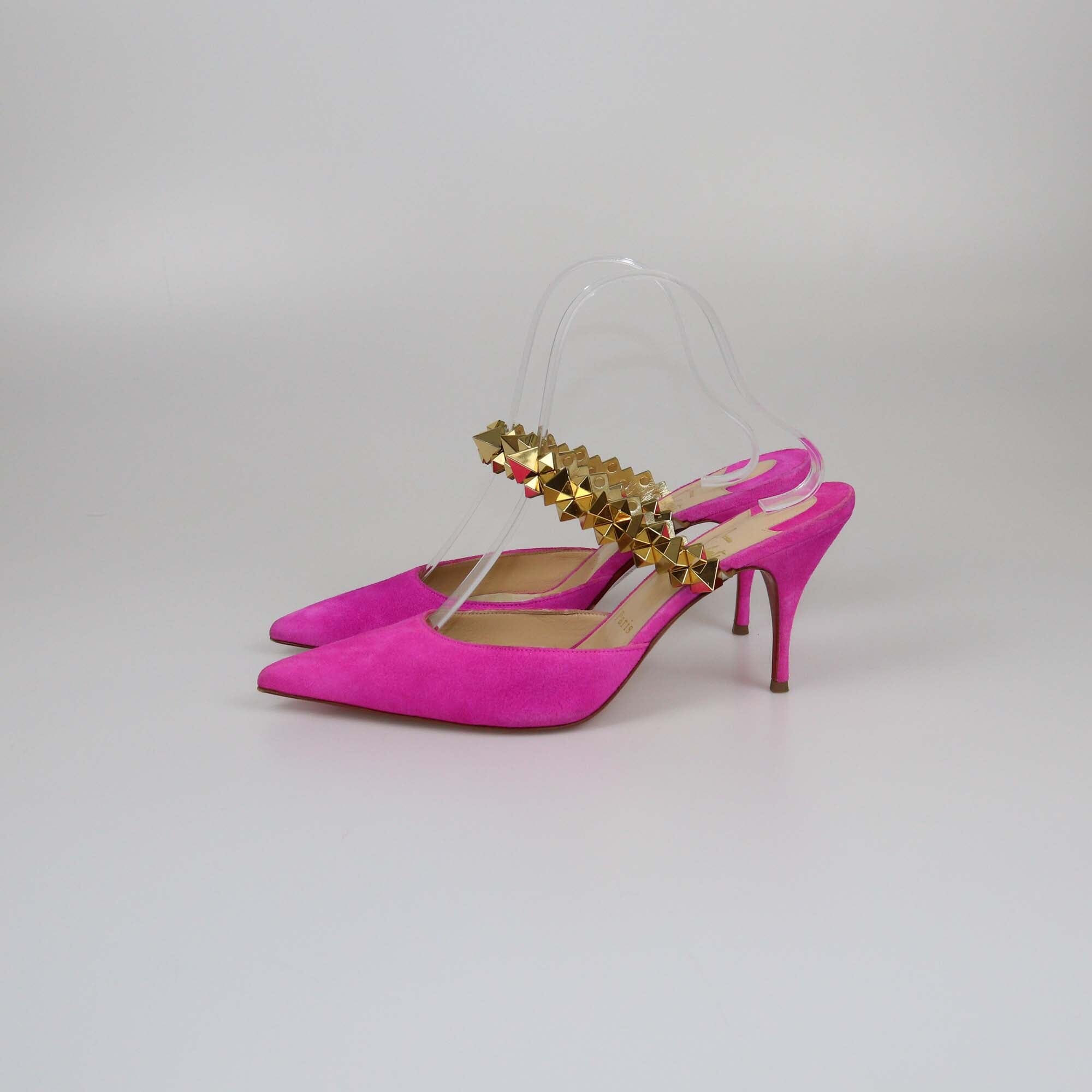 Christian Louboutin Fuchsia Planet Choc Heels Pumps Womens Christian Louboutin