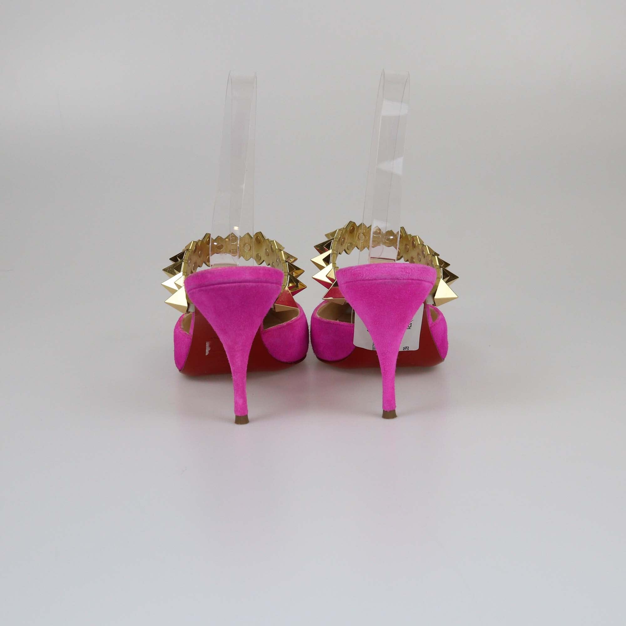 Christian Louboutin Fuchsia Planet Choc Heels Pumps Womens Christian Louboutin