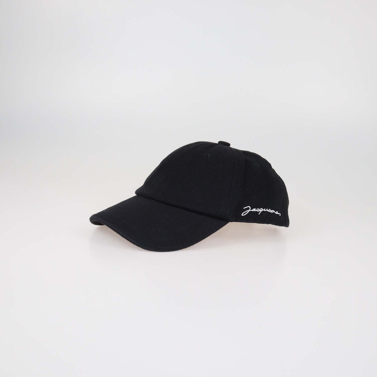 Jacquemus Black Canvas Classic Baseball Cap