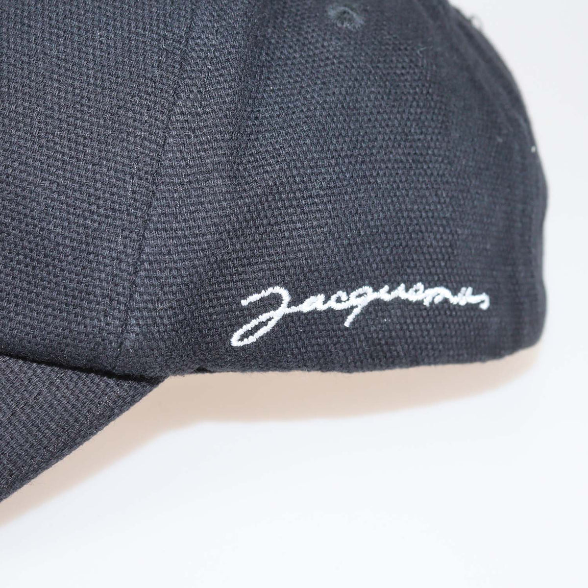 Jacquemus Black Canvas Classic Baseball Cap