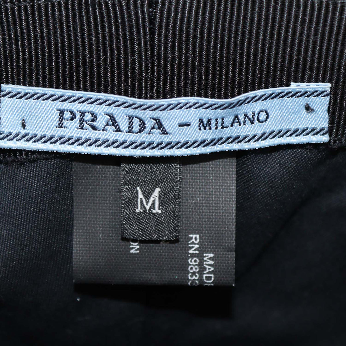 Prada Black Nylon Bucket Hat