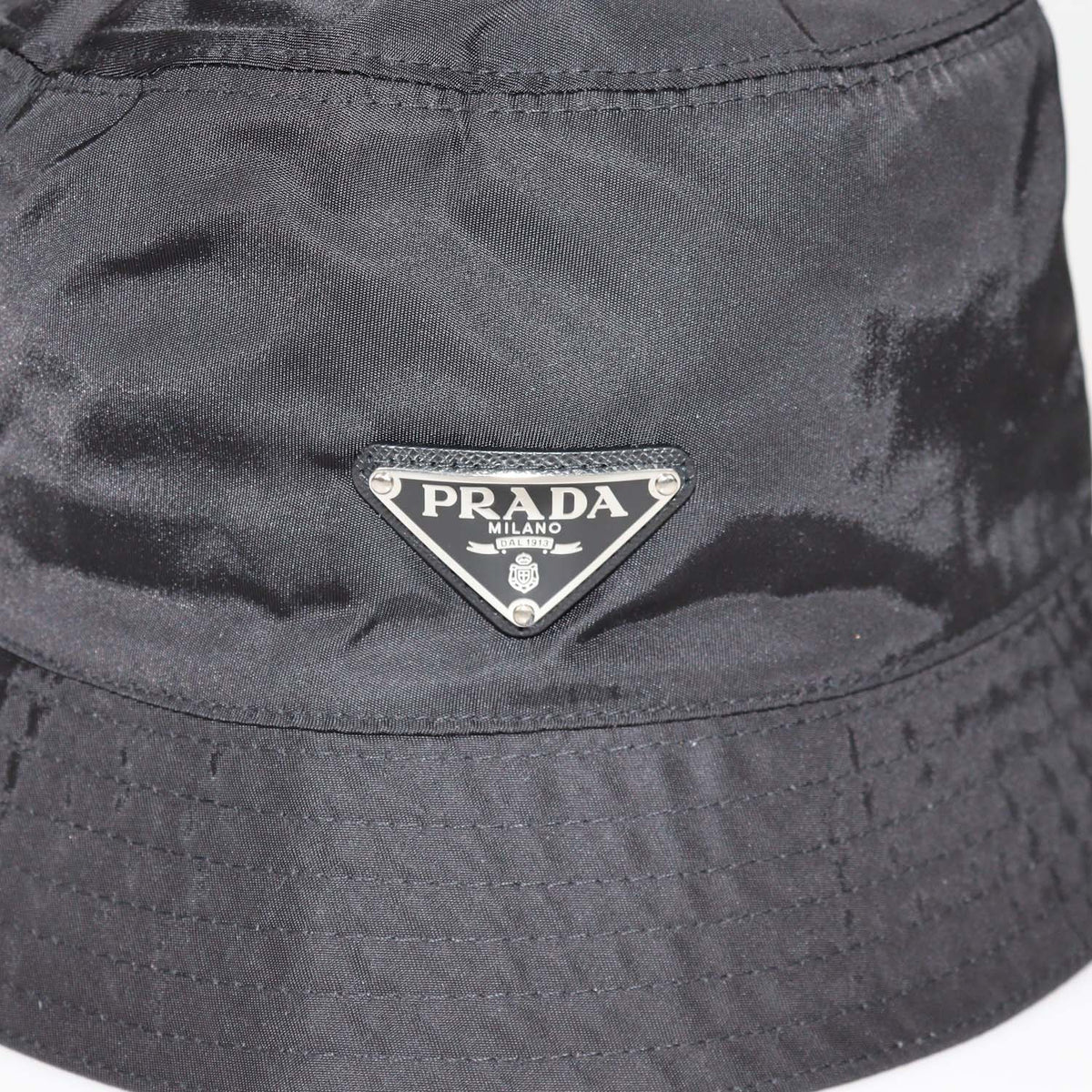 Prada Black Nylon Bucket Hat