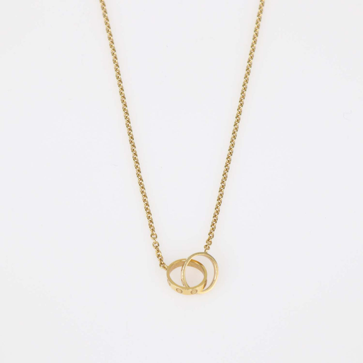 Cartier 18K Yellow Gold interlocking Love Necklace