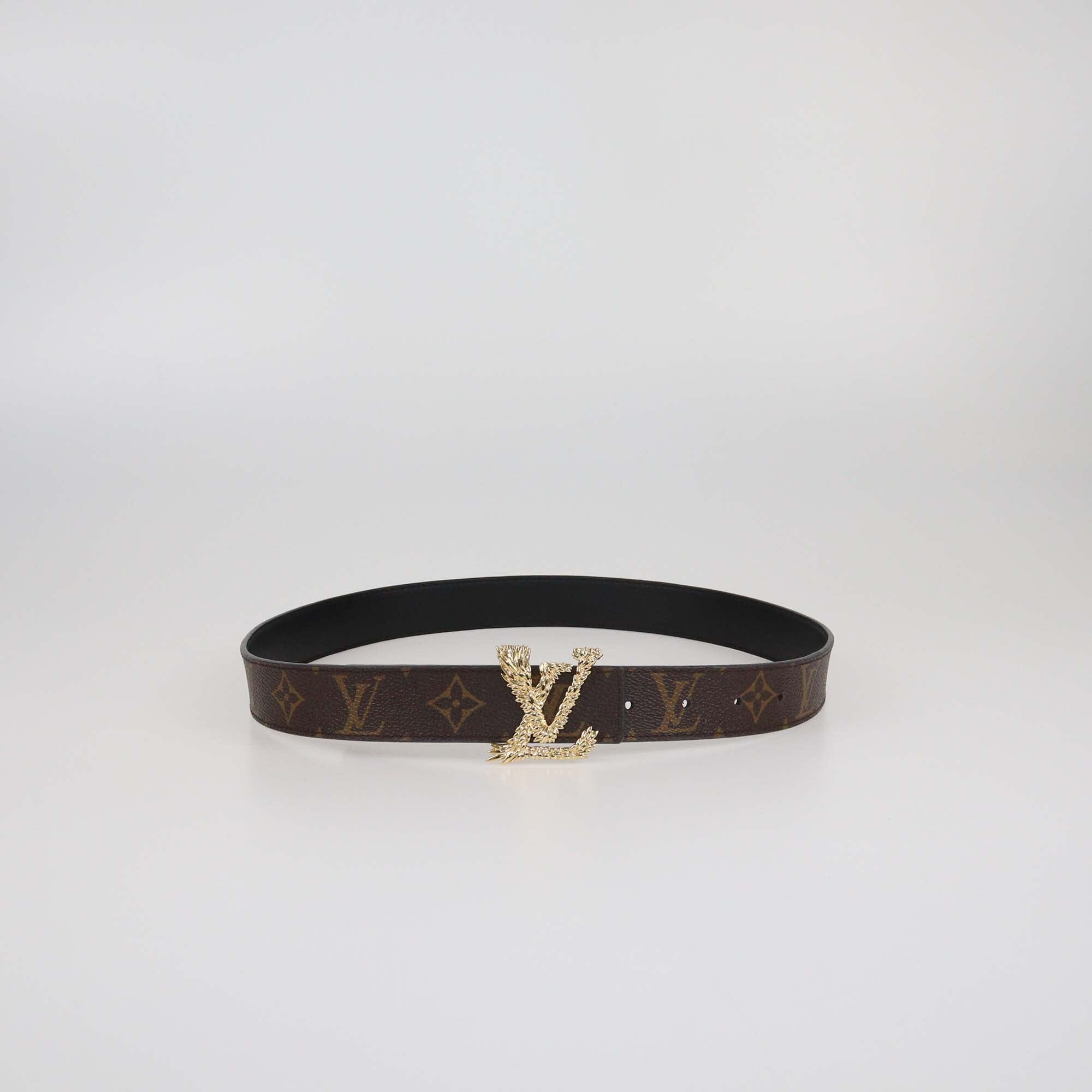 Louis Vuitton Monogram Canvas Reversible LV Pixel 30mm Belt Womens Louis Vuitton