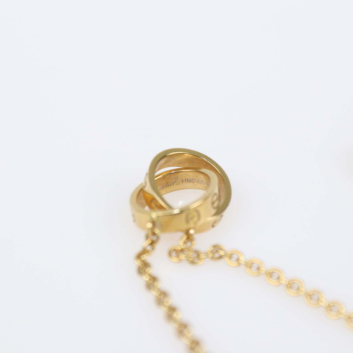 Cartier 18K Yellow Gold interlocking Love Necklace