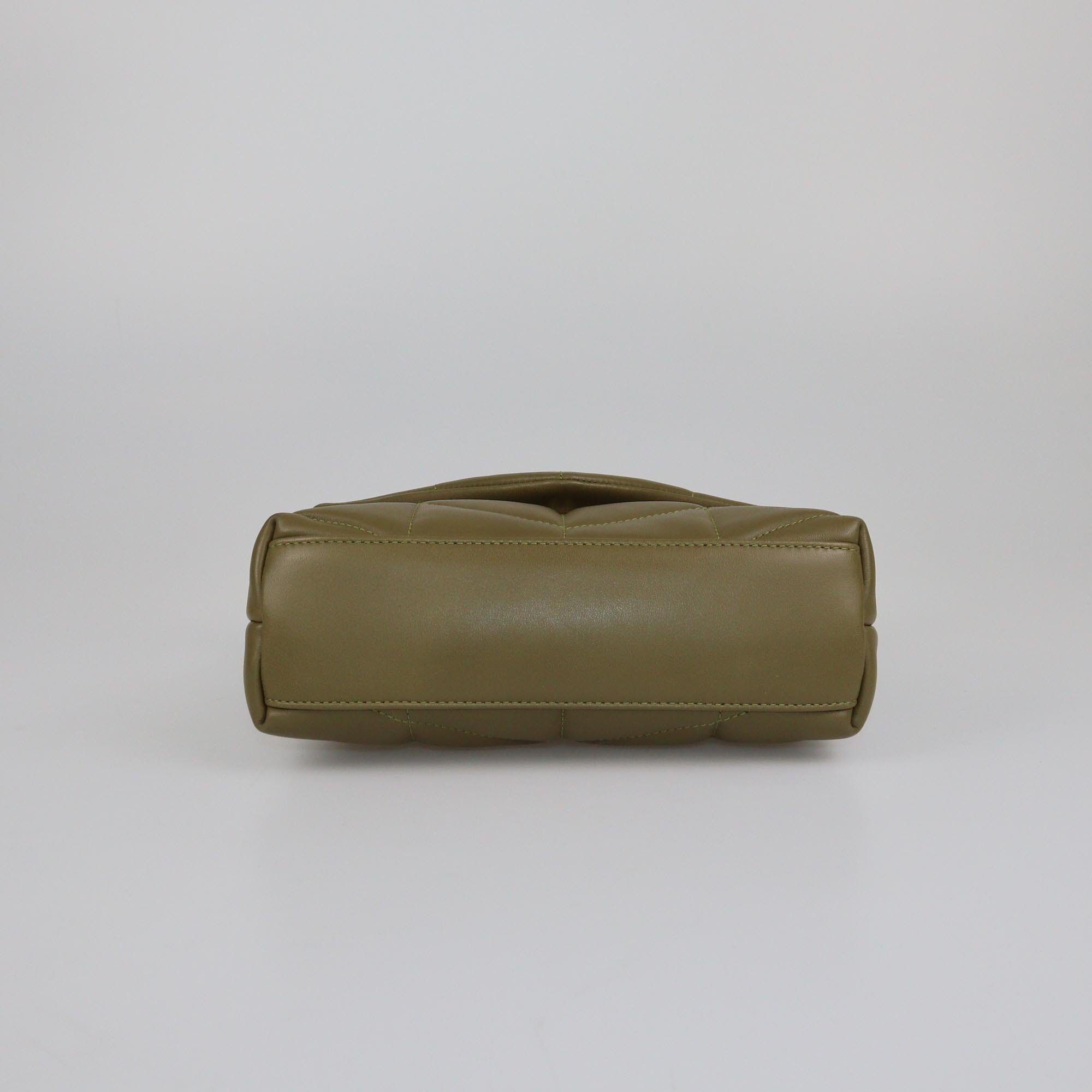 Saint Laurent Olive Green Mini Puffer Shoulder Bag Womens Saint Laurent