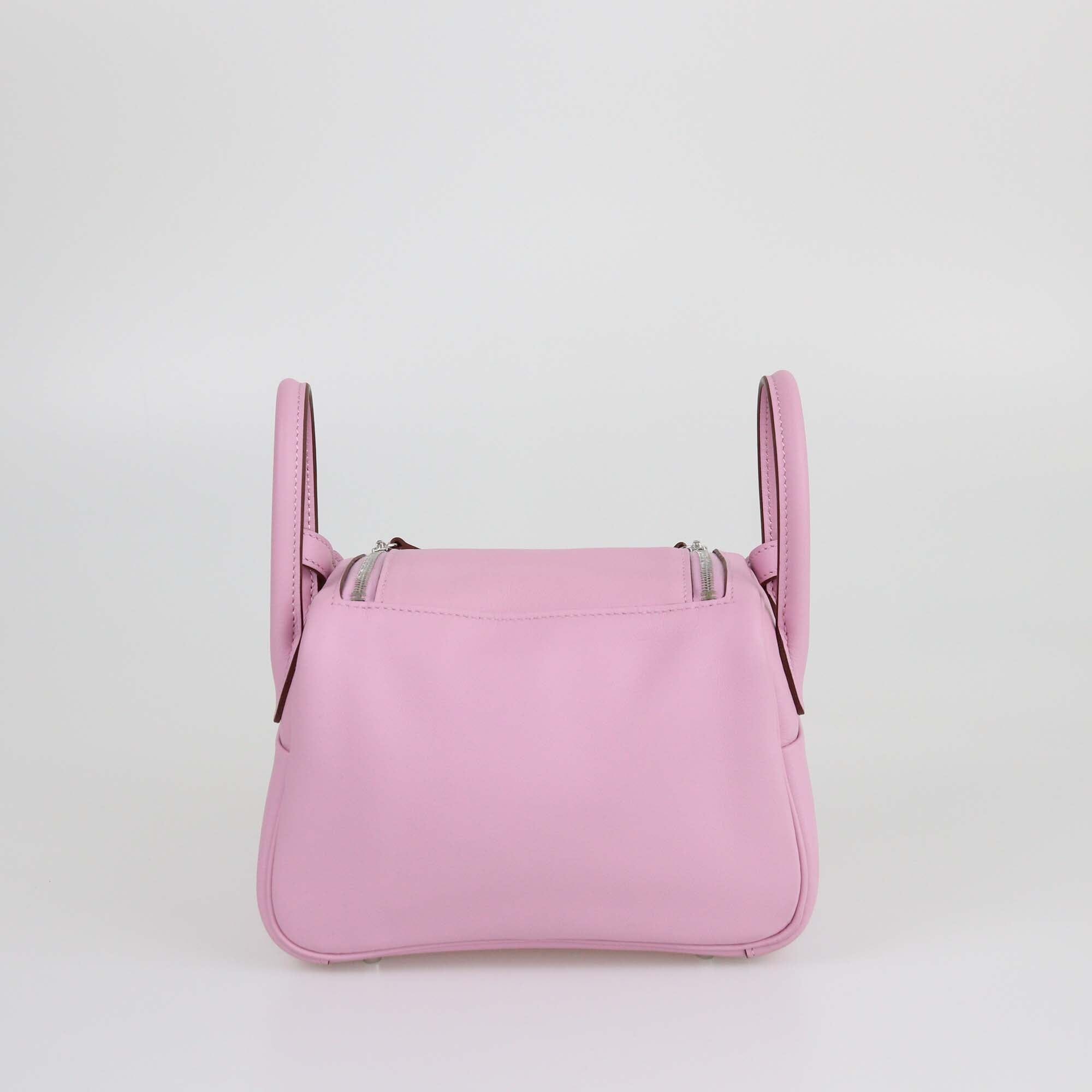 Hermes Mauve Sylvestre Swift Mini Lindy PHW Womens Hermes