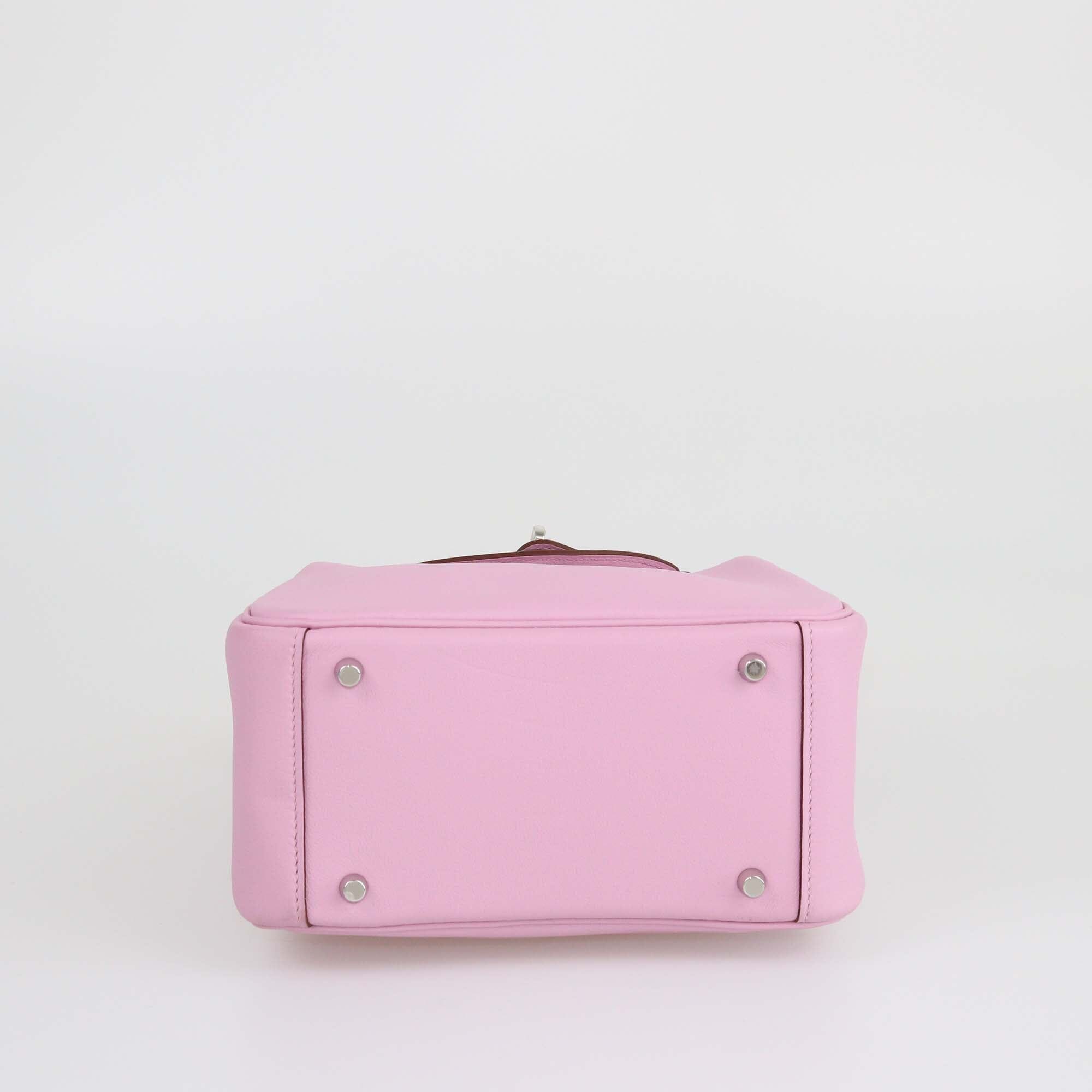 Hermes Mauve Sylvestre Swift Mini Lindy PHW Womens Hermes