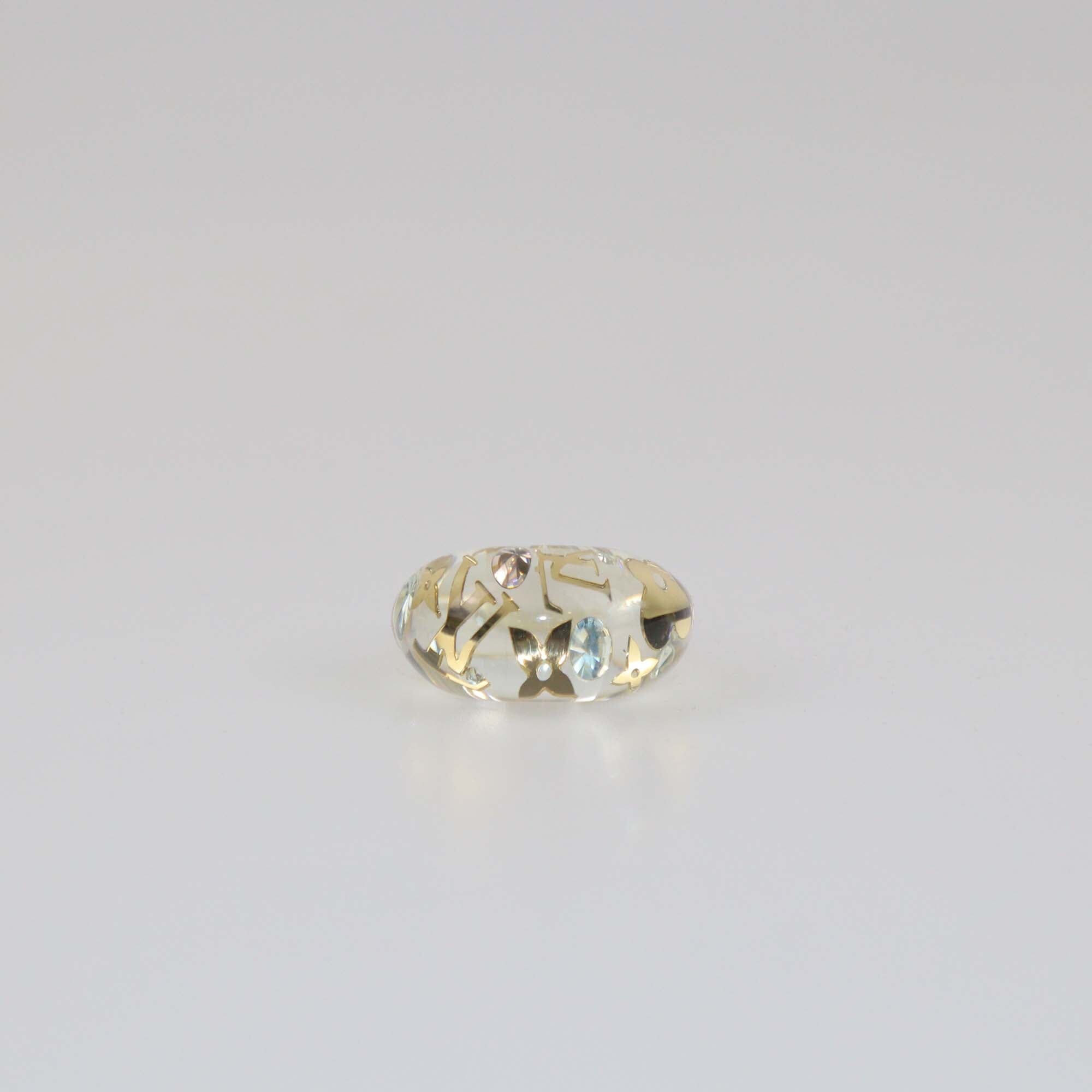 Louis Vuitton Transparent Small Inclusion Ring Womens Louis Vuitton