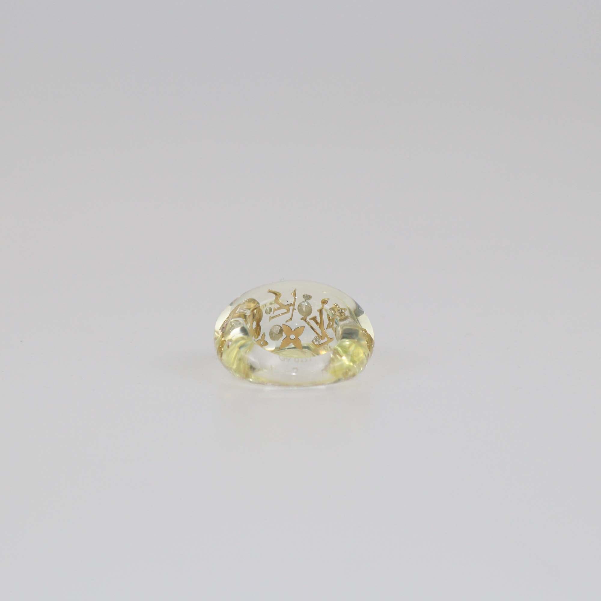 Louis Vuitton Transparent Small Inclusion Ring Womens Louis Vuitton