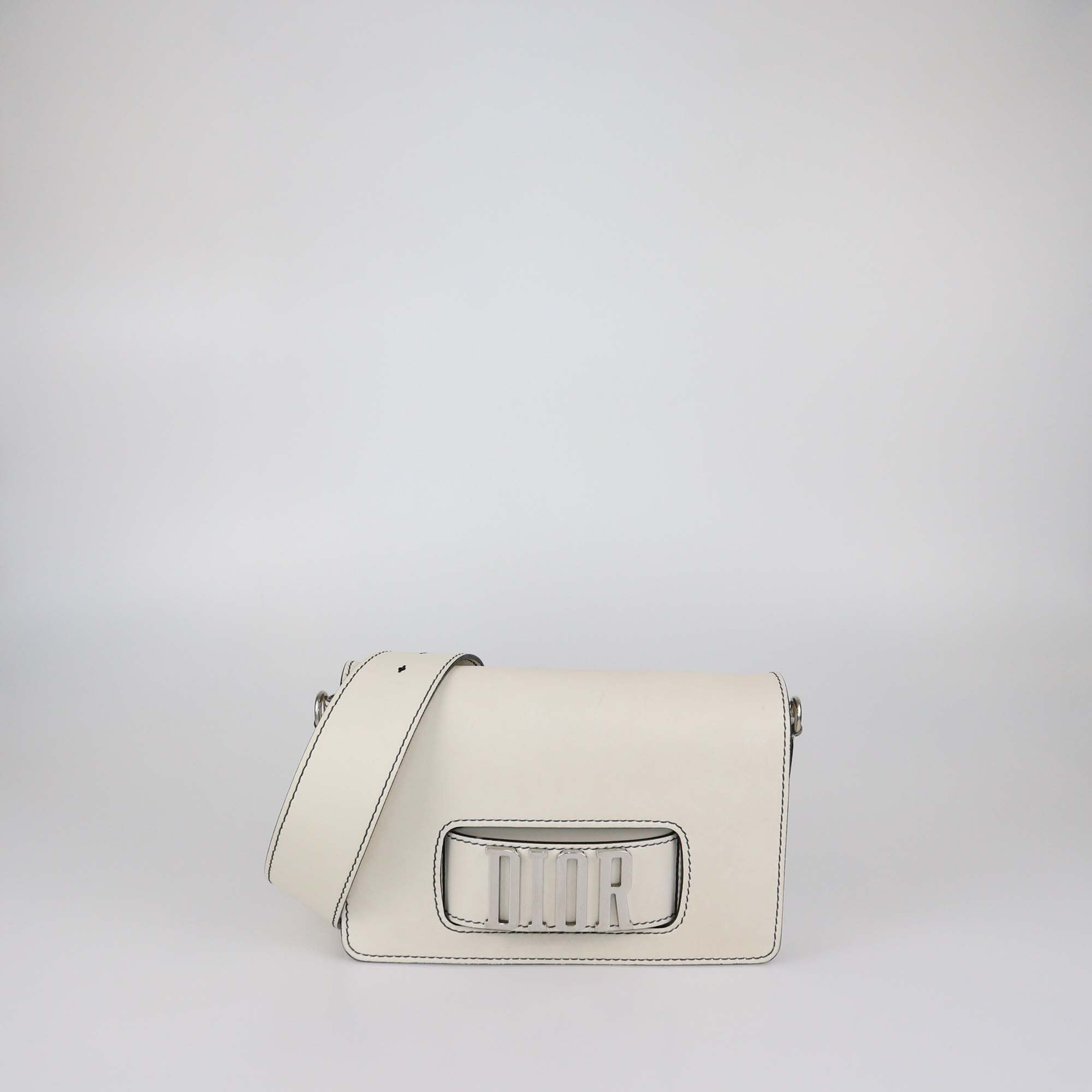 Christian Dior Off White Leather Dio(r)evolution Shoulder Bag