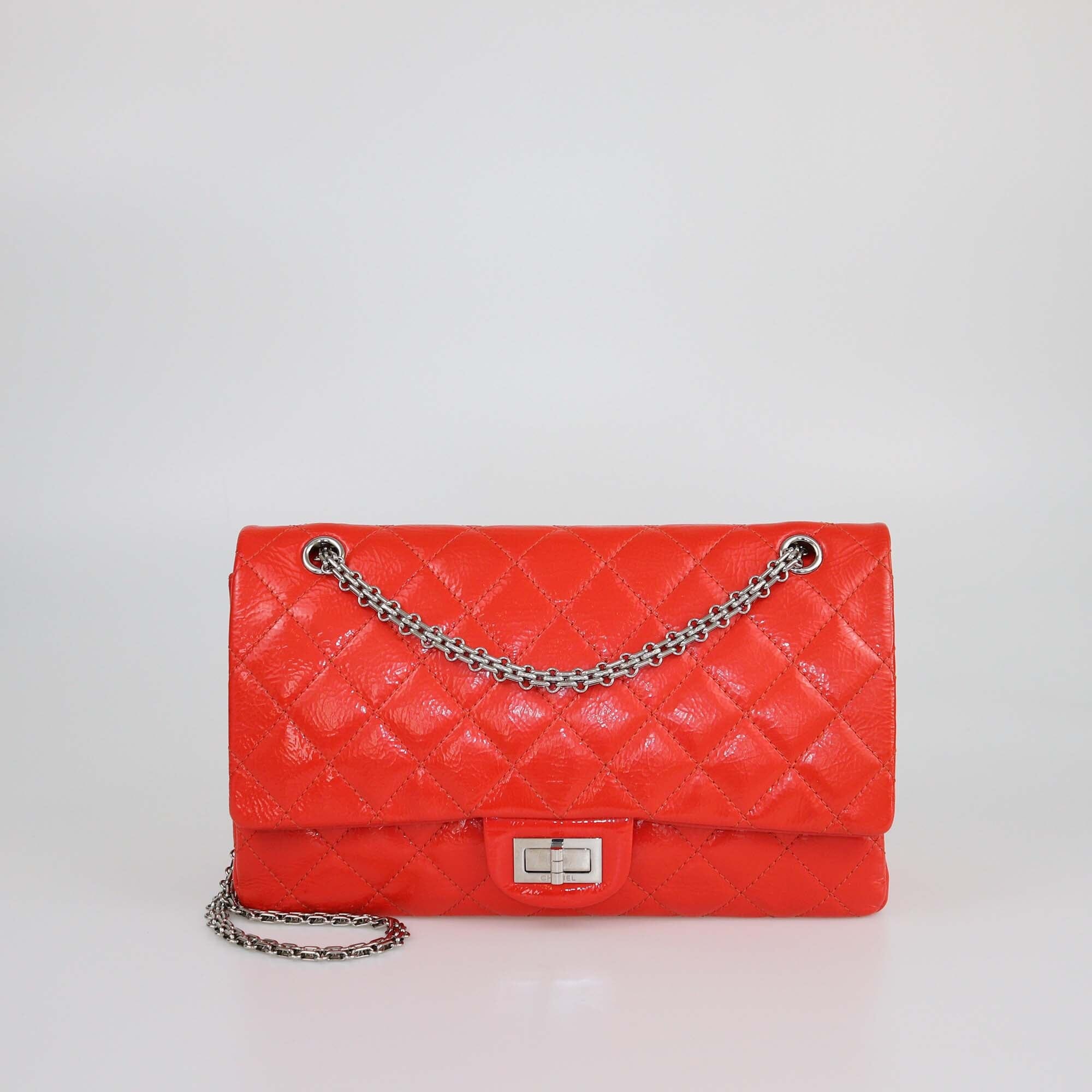 Chanel Coral Red Quilted 227 Reissue 2.55 Flap Bag Womens Chanel