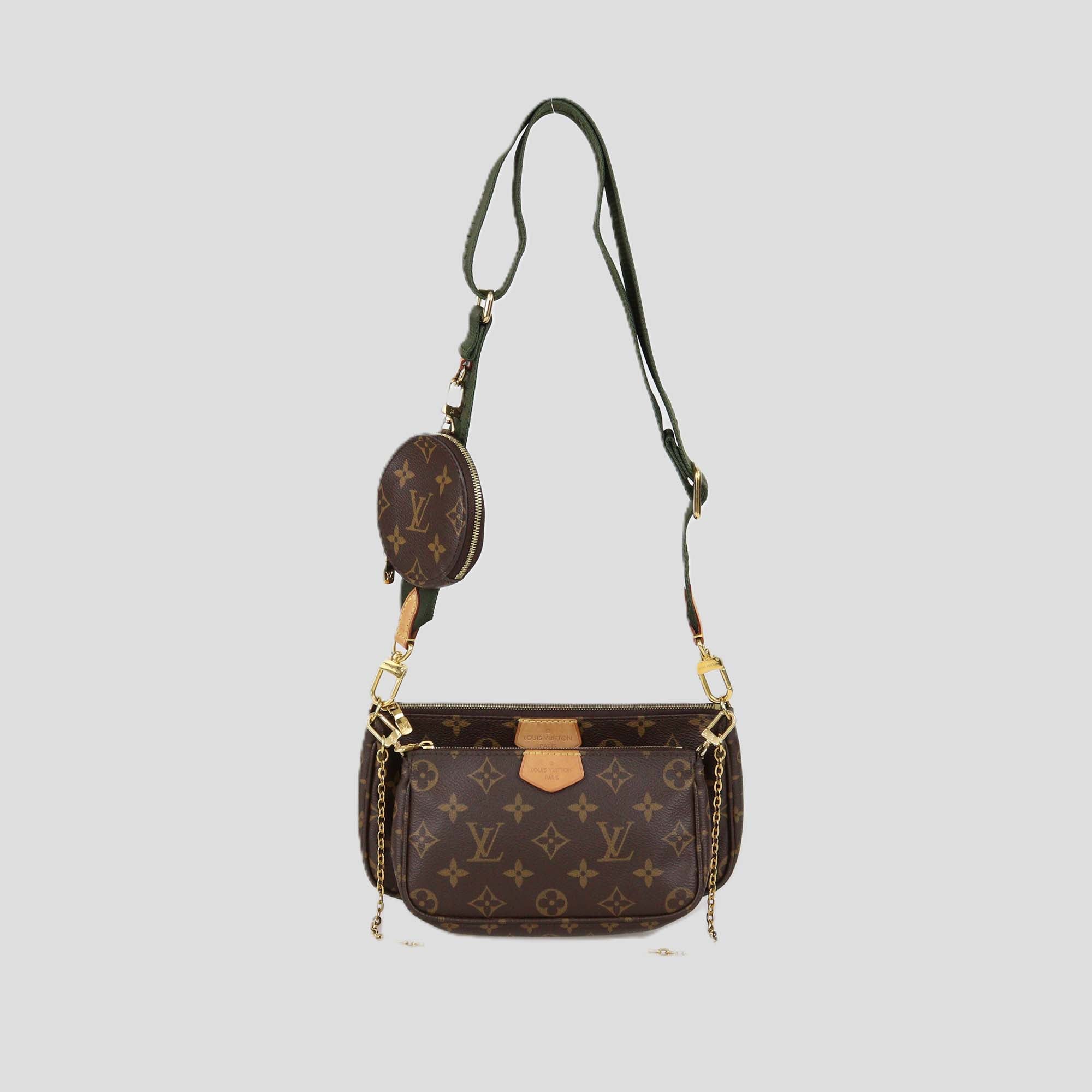 Louis Vuitton Khaki Monogram Canvas Multi Pochette Accessoires Bag