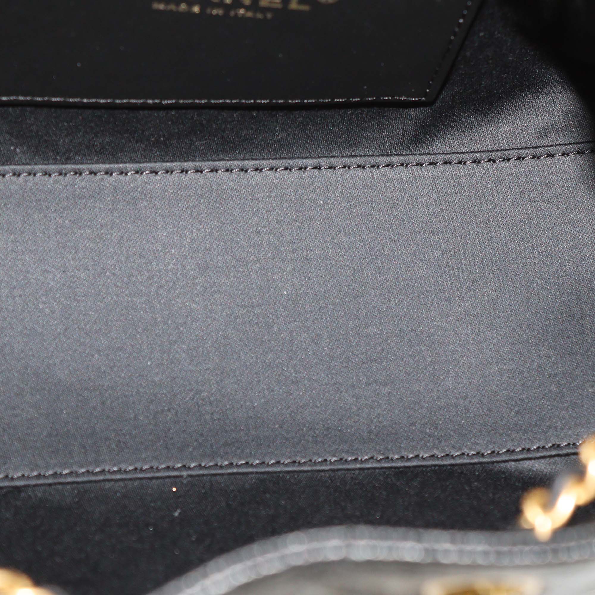 Chanel Black Quilted Caviar Leather Mini 25 Bag