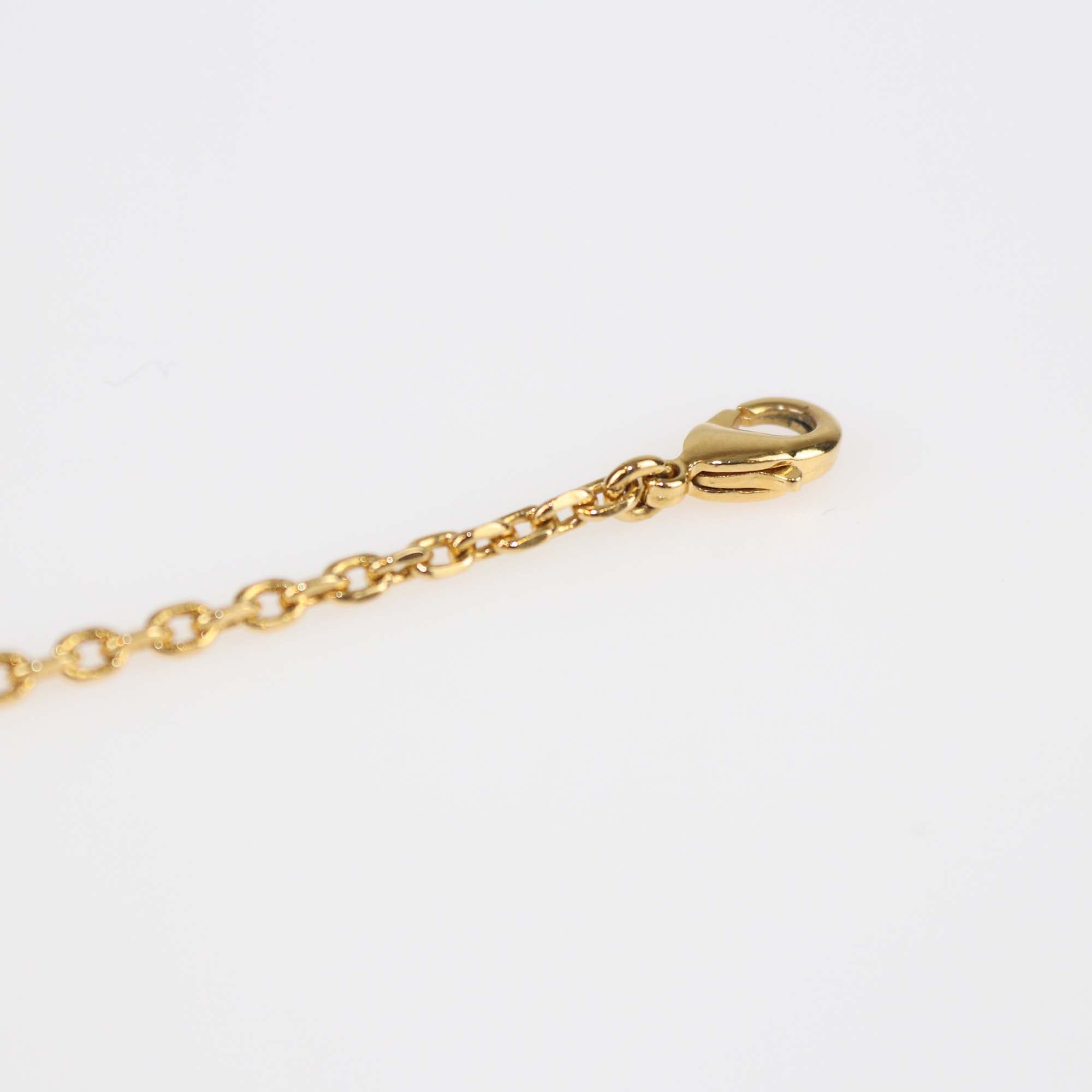 Christian Dior Gold Plated Resin Pearl Petit CD Bracelet