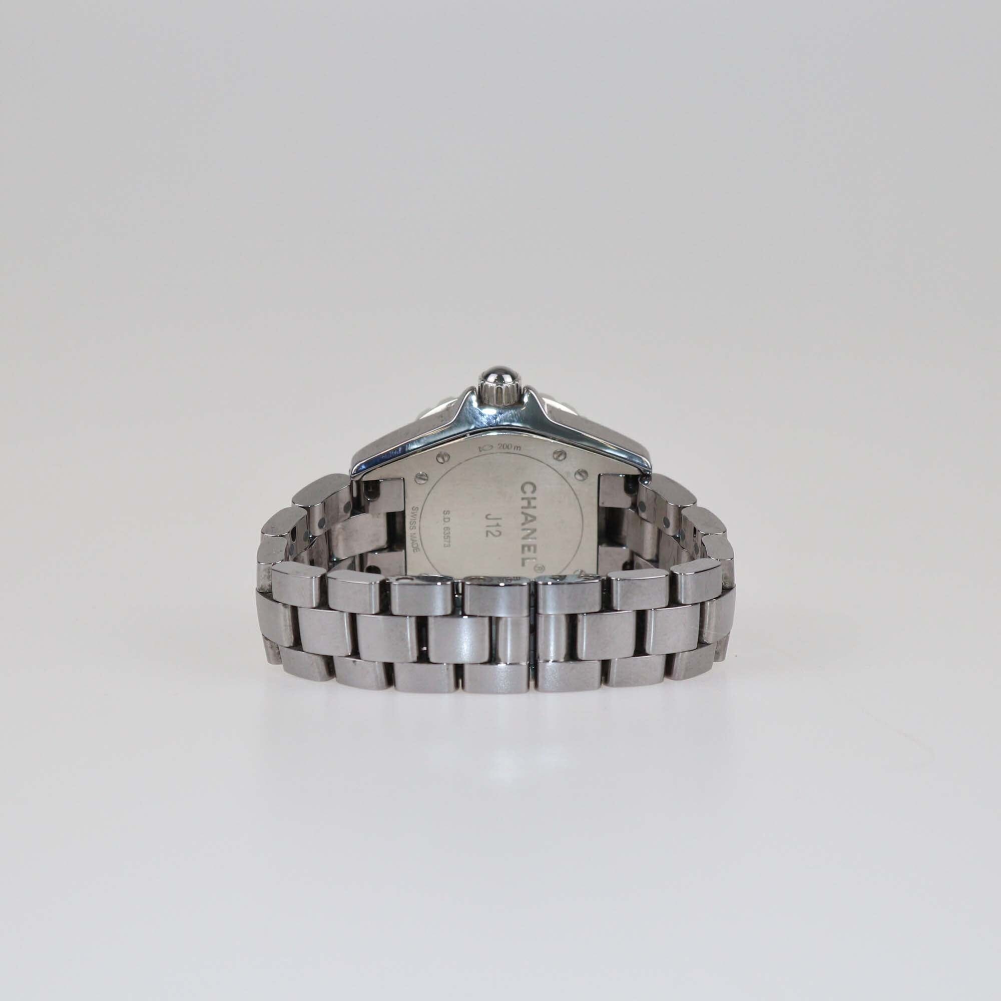 Chanel Grey High-Tech Ceramic Titanium J12 H2978 Quartz Women's Watch 33 mm Womens Chanel