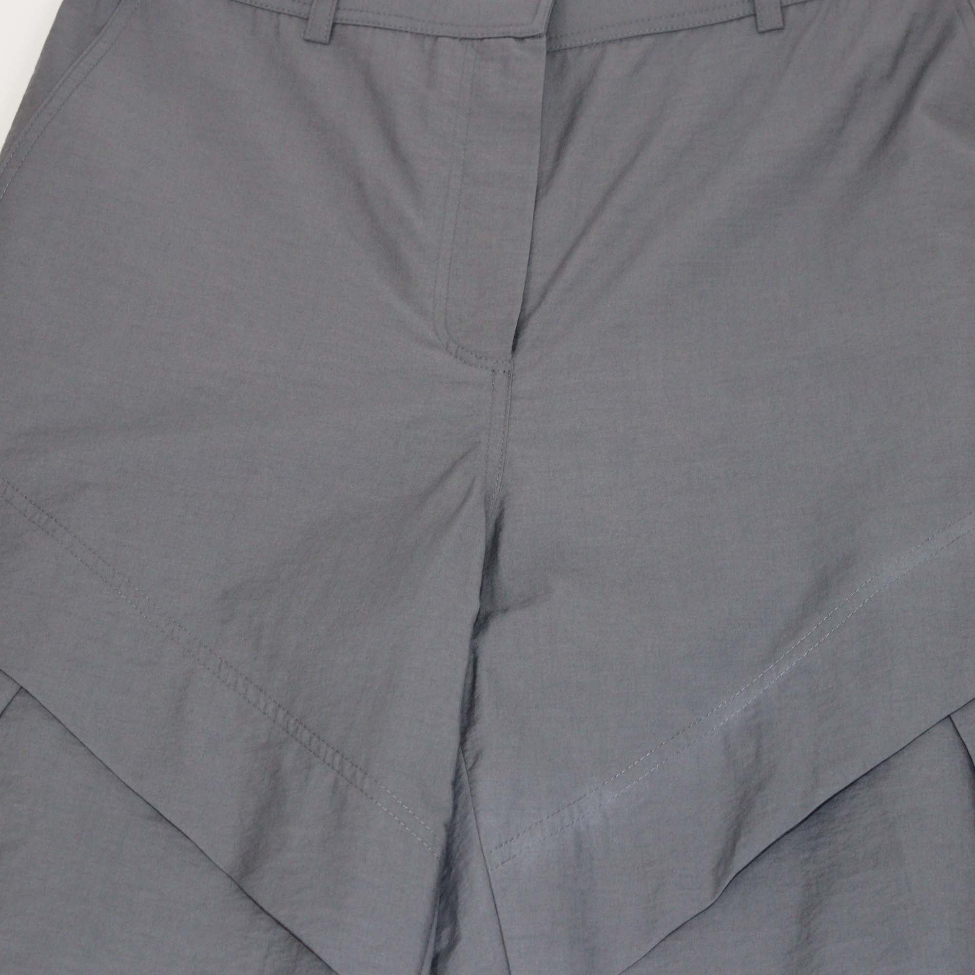 Loewe Grey Cotton Nylon Blend Pleated Pants