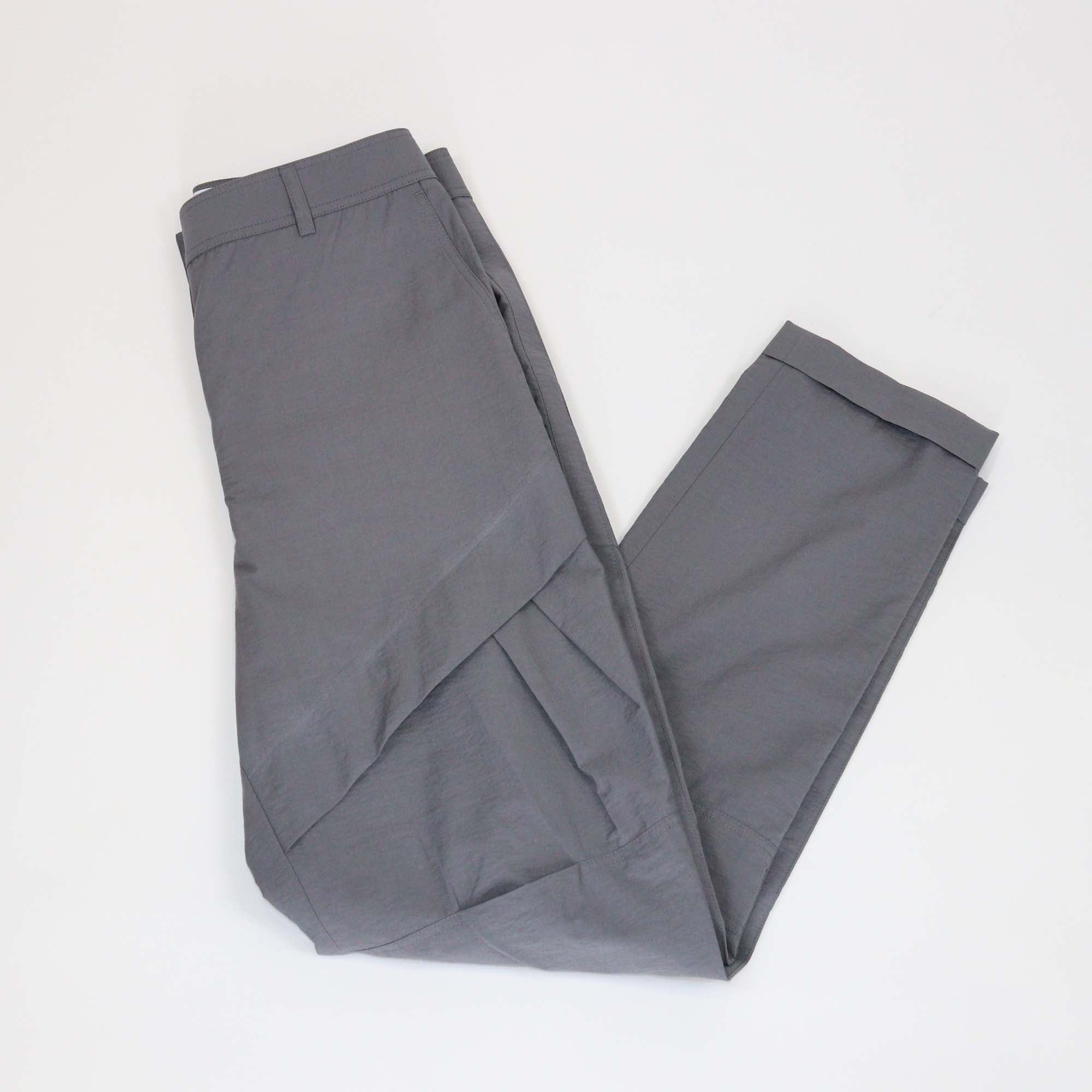 Loewe Grey Cotton Nylon Blend Pleated Pants