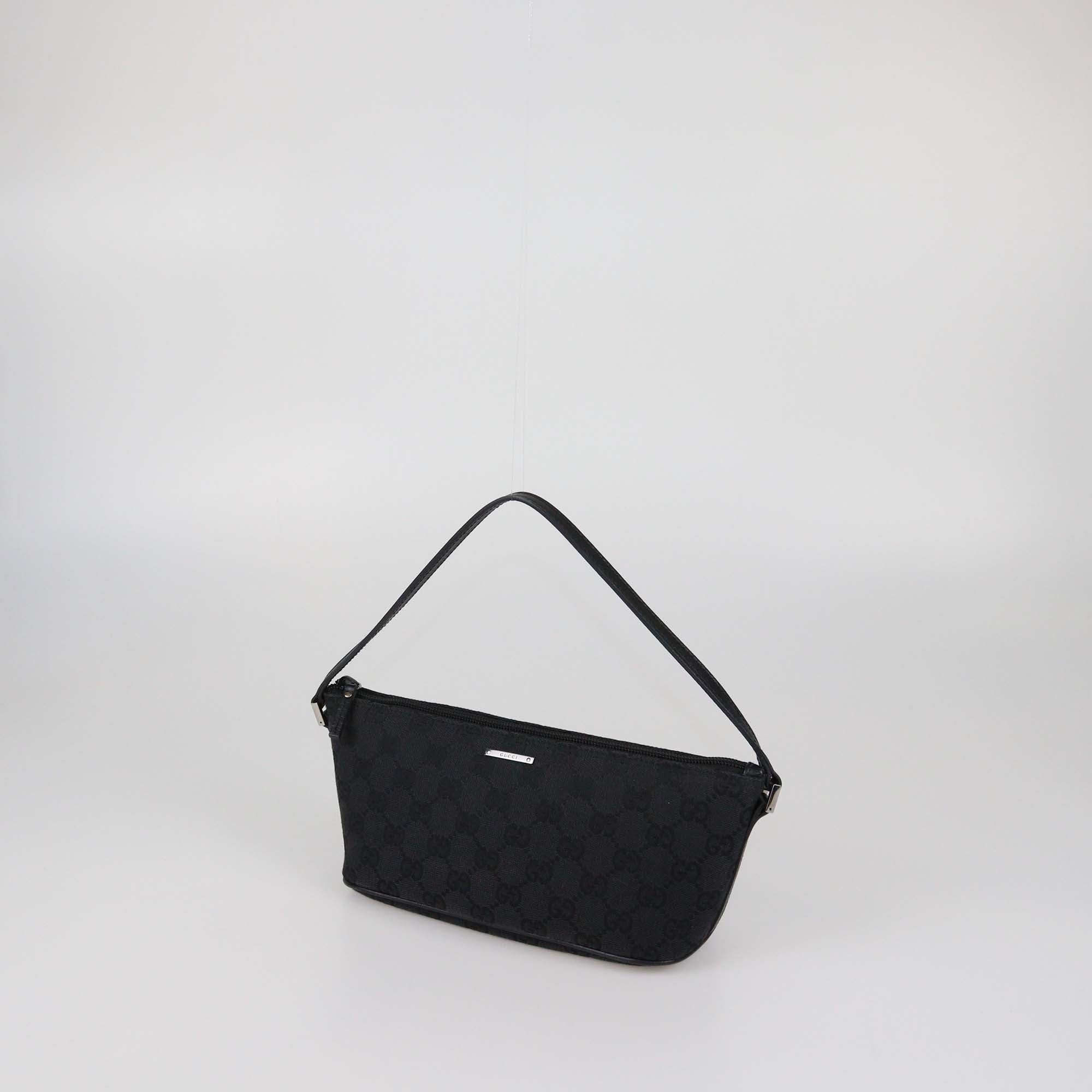 Gucci Black GG Canvas Boat