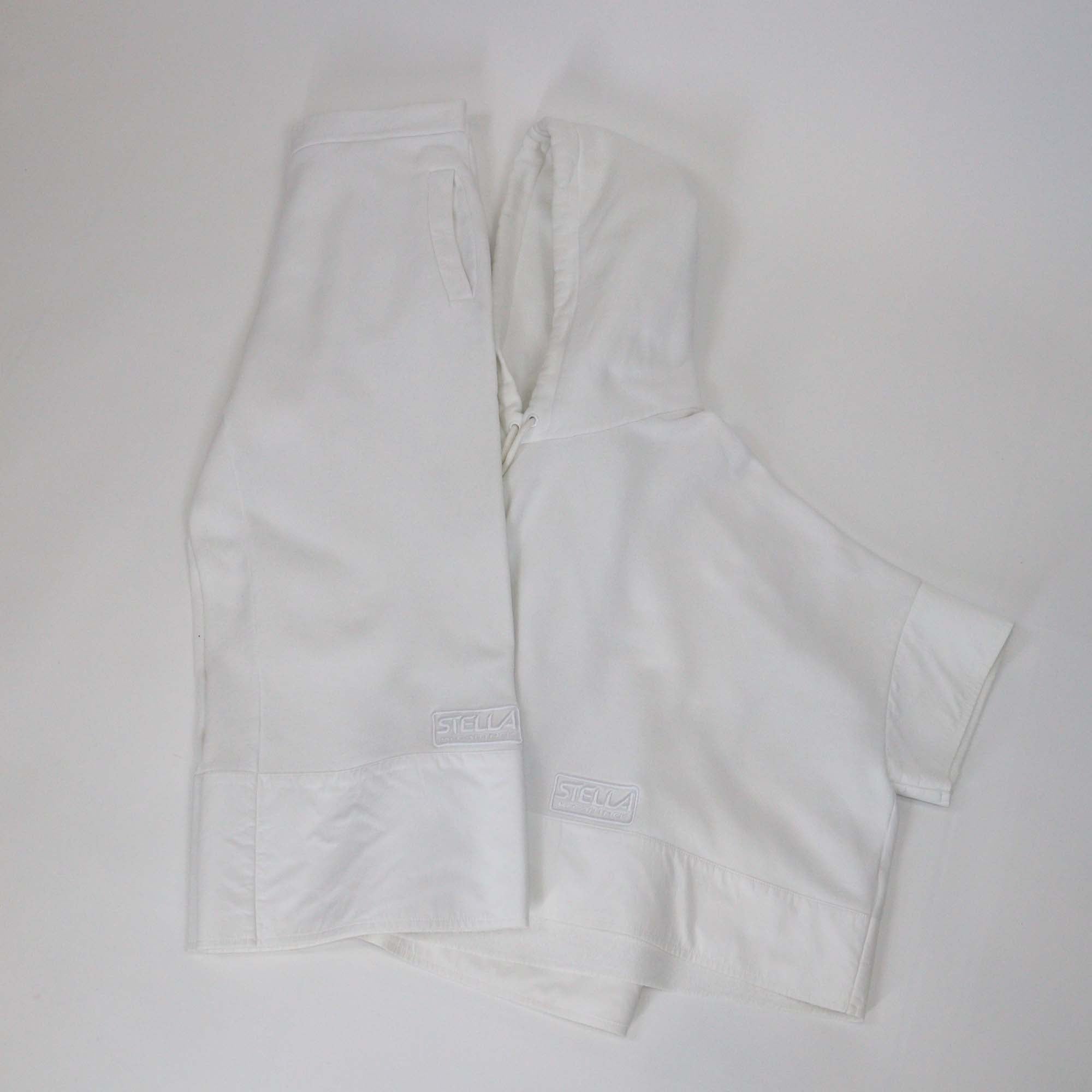 Stella McCartney White Cotton Short Sleeve Hoodie Sweatshirt & Trouser
