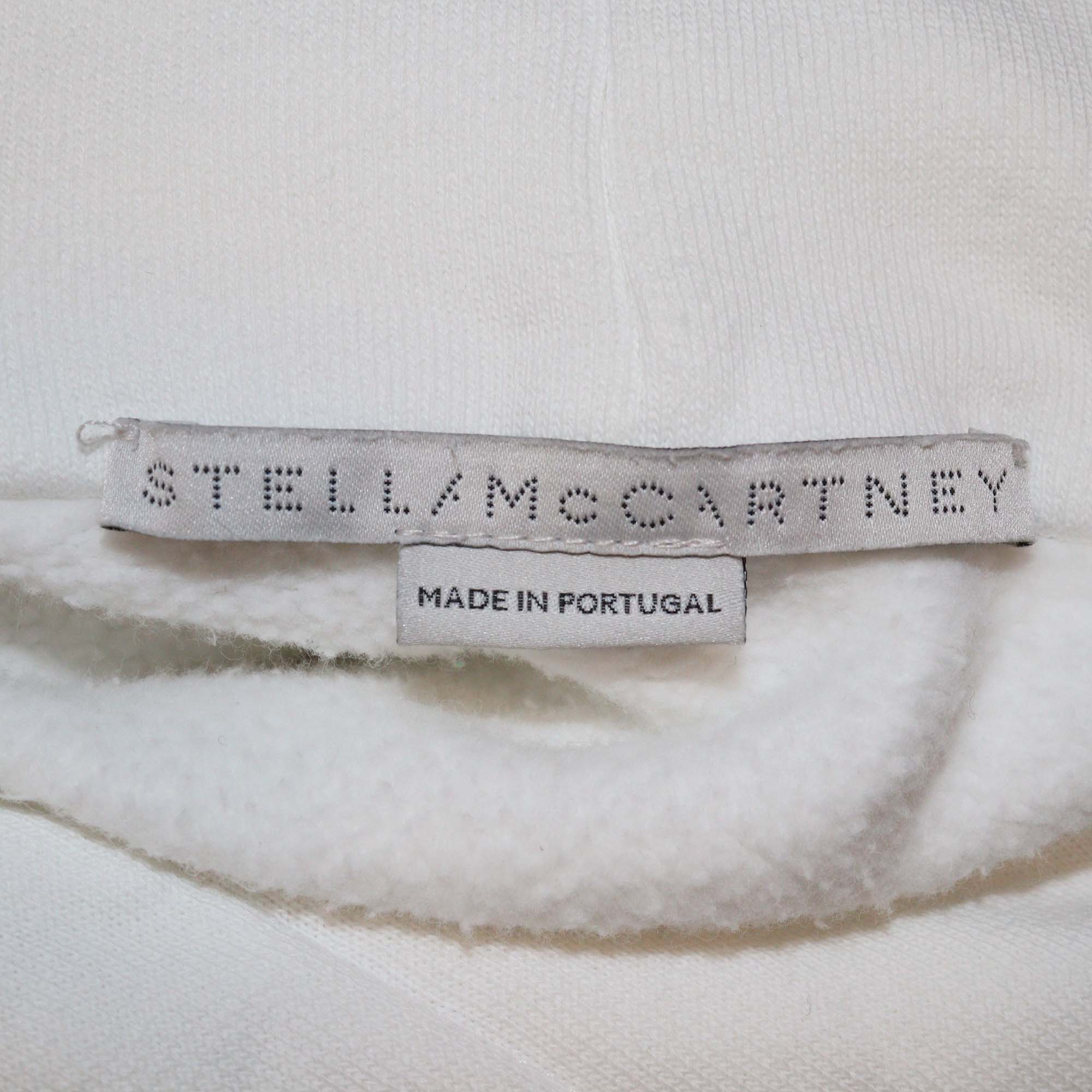 Stella McCartney White Cotton Short Sleeve Hoodie Sweatshirt & Trouser
