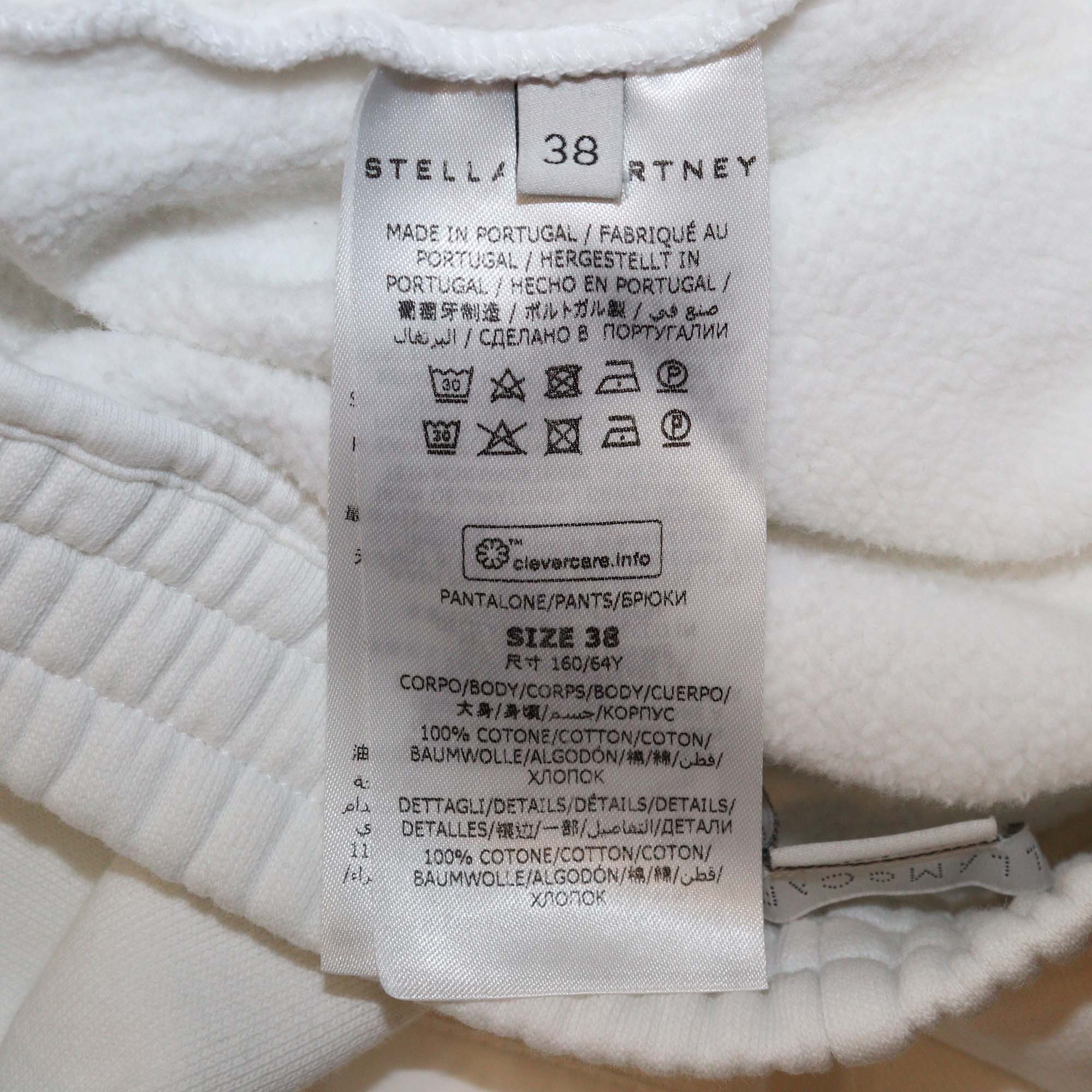 Stella McCartney White Cotton Short Sleeve Hoodie Sweatshirt & Trouser