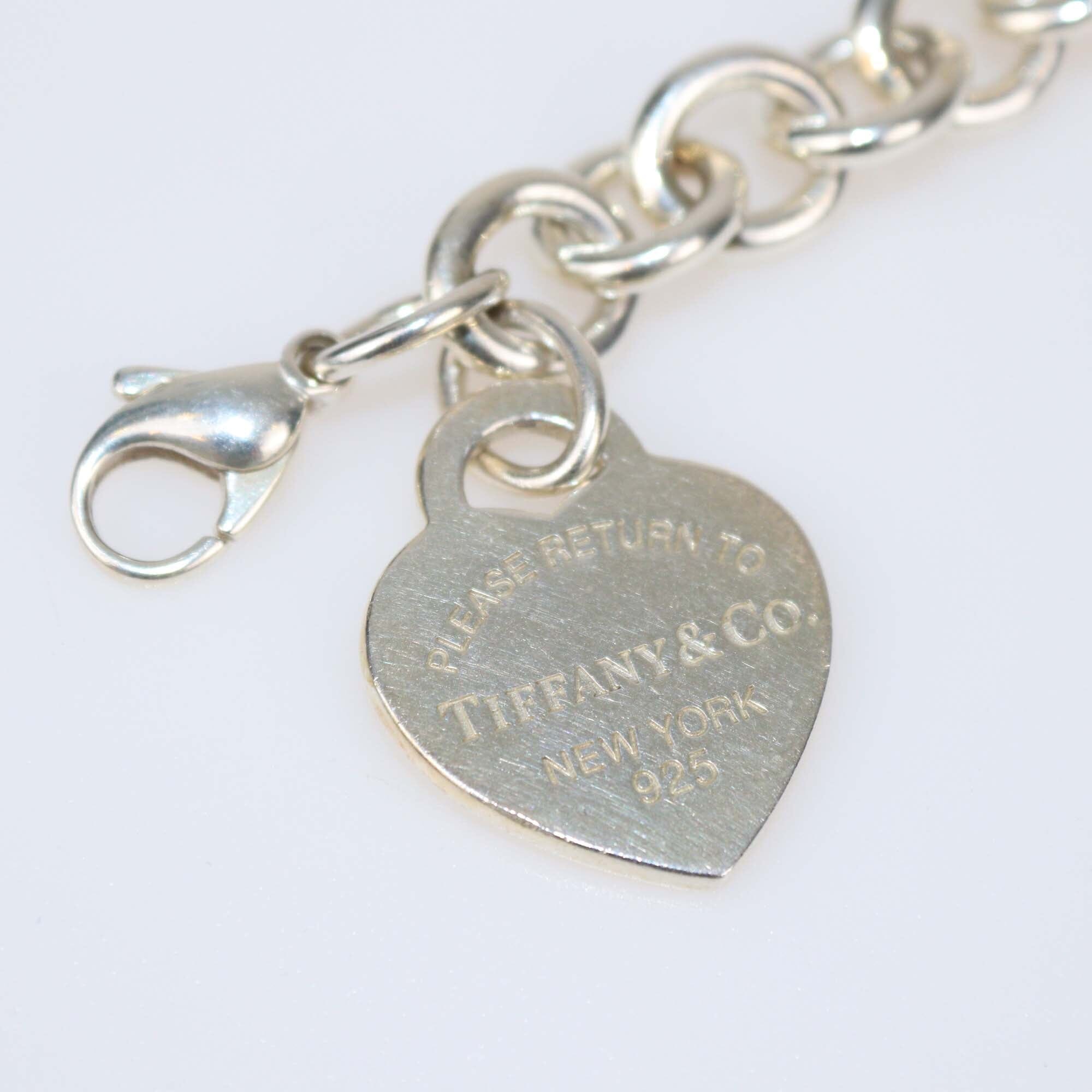 Tiffany & Co. Return To Tiffany Sterling Silver Heart Tag Bracelet Womens Tiffany & Co.