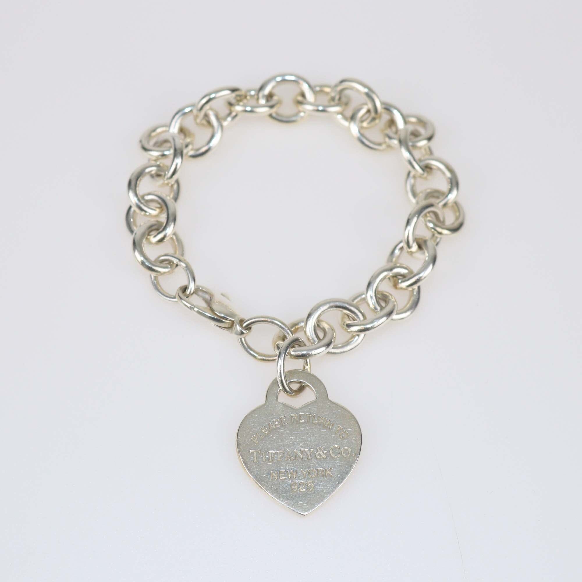 Tiffany & Co. Return To Tiffany Sterling Silver Heart Tag Bracelet Womens Tiffany & Co.
