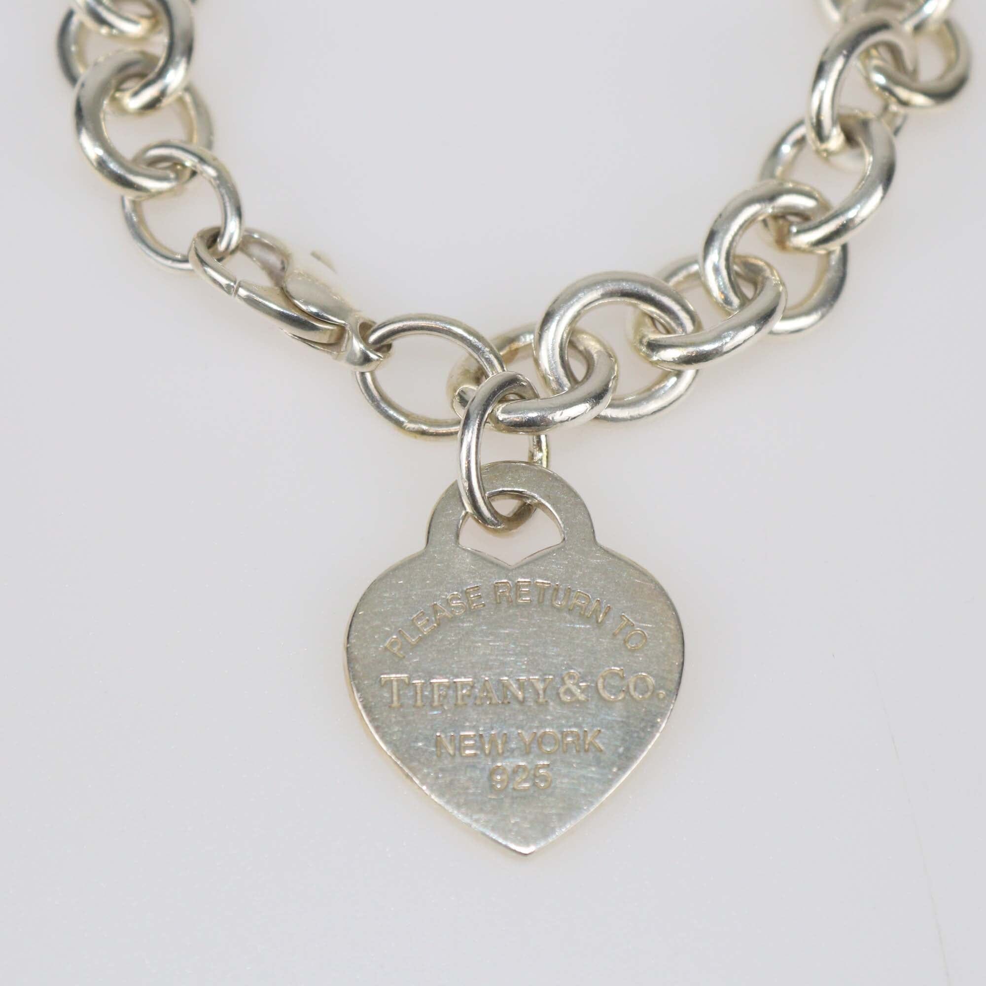 Tiffany & Co. Return To Tiffany Sterling Silver Heart Tag Bracelet Womens Tiffany & Co.