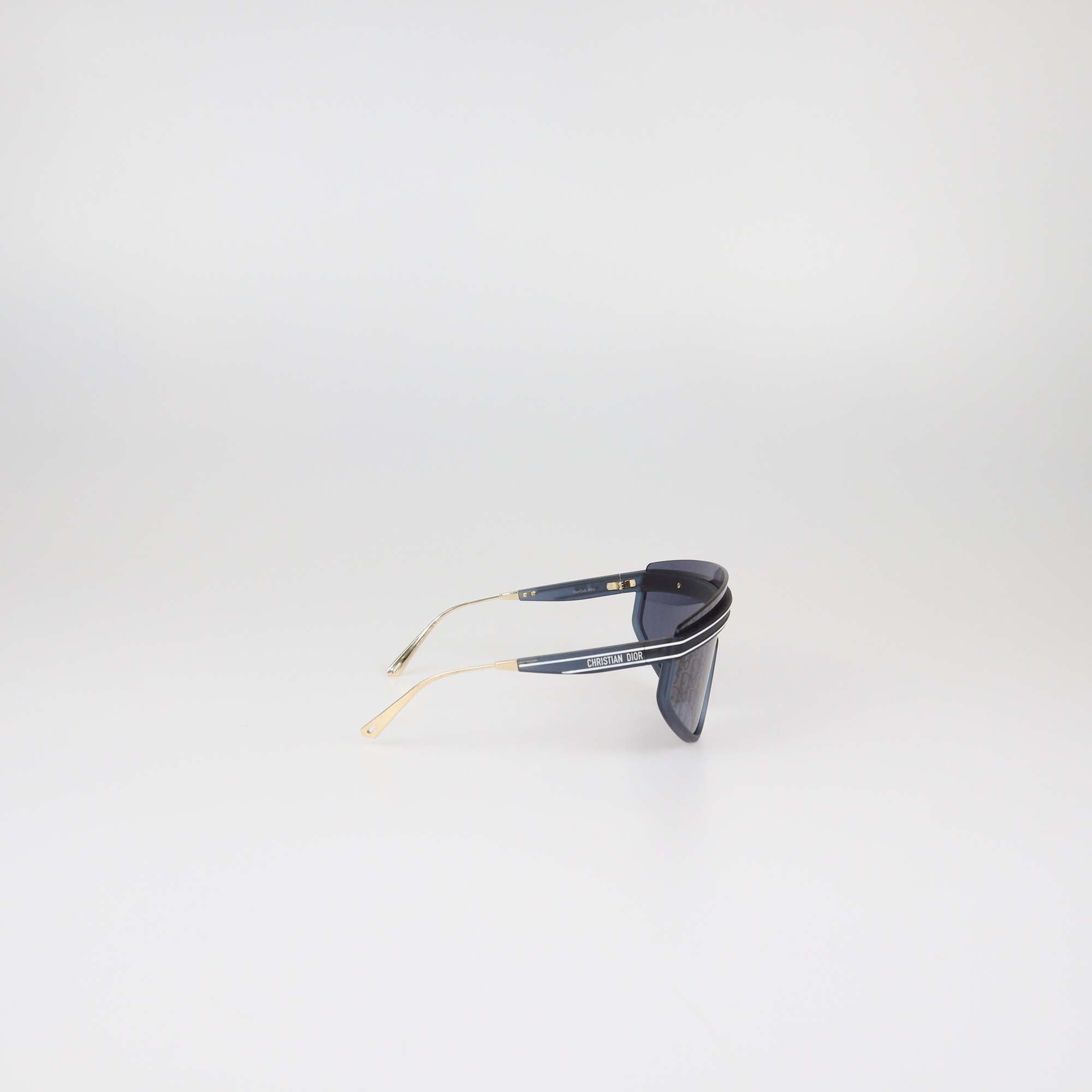 Christian Dior Navy Oblique DiorClub M2U Shield Sunglasses