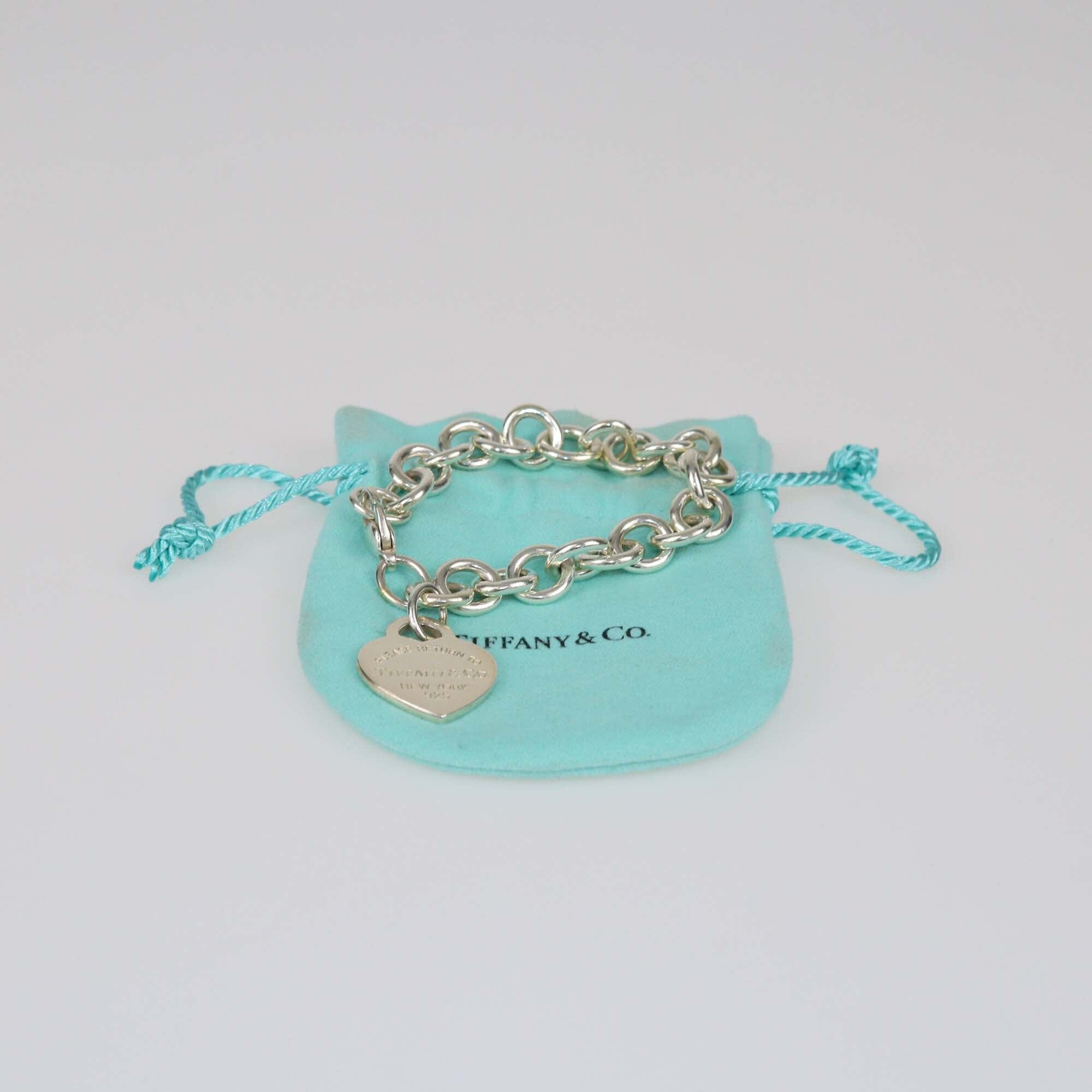 Tiffany & Co. Return To Tiffany Sterling Silver Heart Tag Bracelet Womens Tiffany & Co.