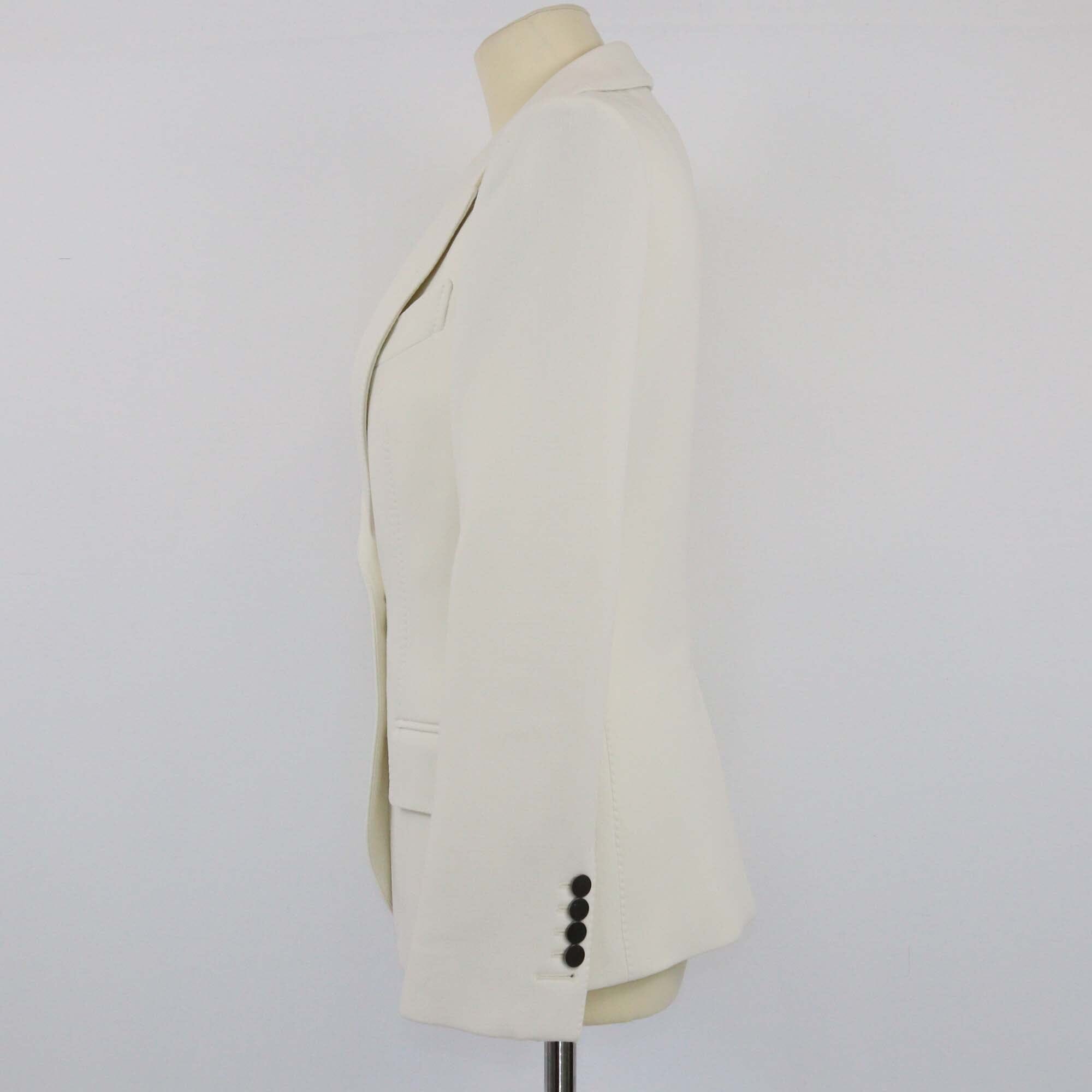 Tom Ford White Single Breasted Blazer Womens Tom Ford