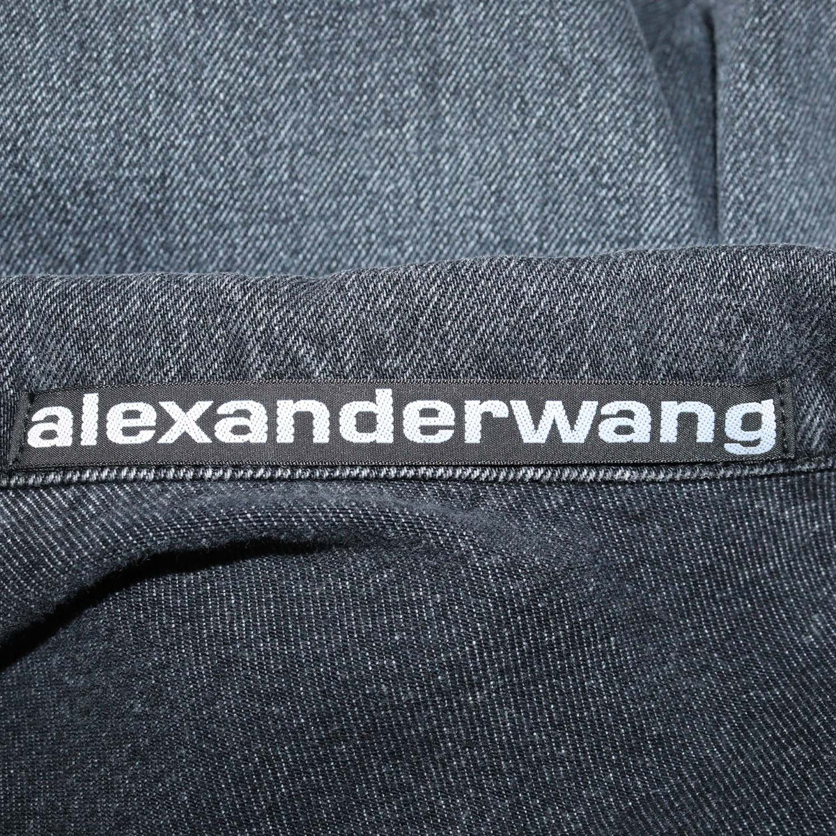 Alexander Wanf Black Denim Button Up Jacket