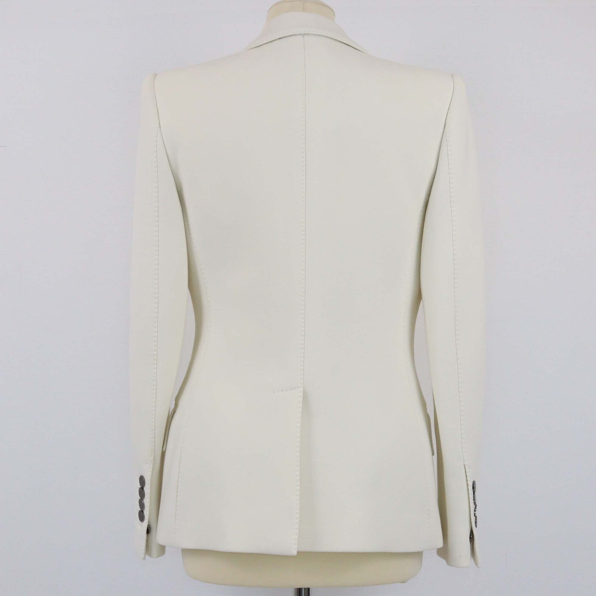 Tom Ford White Single Breasted Blazer Womens Tom Ford