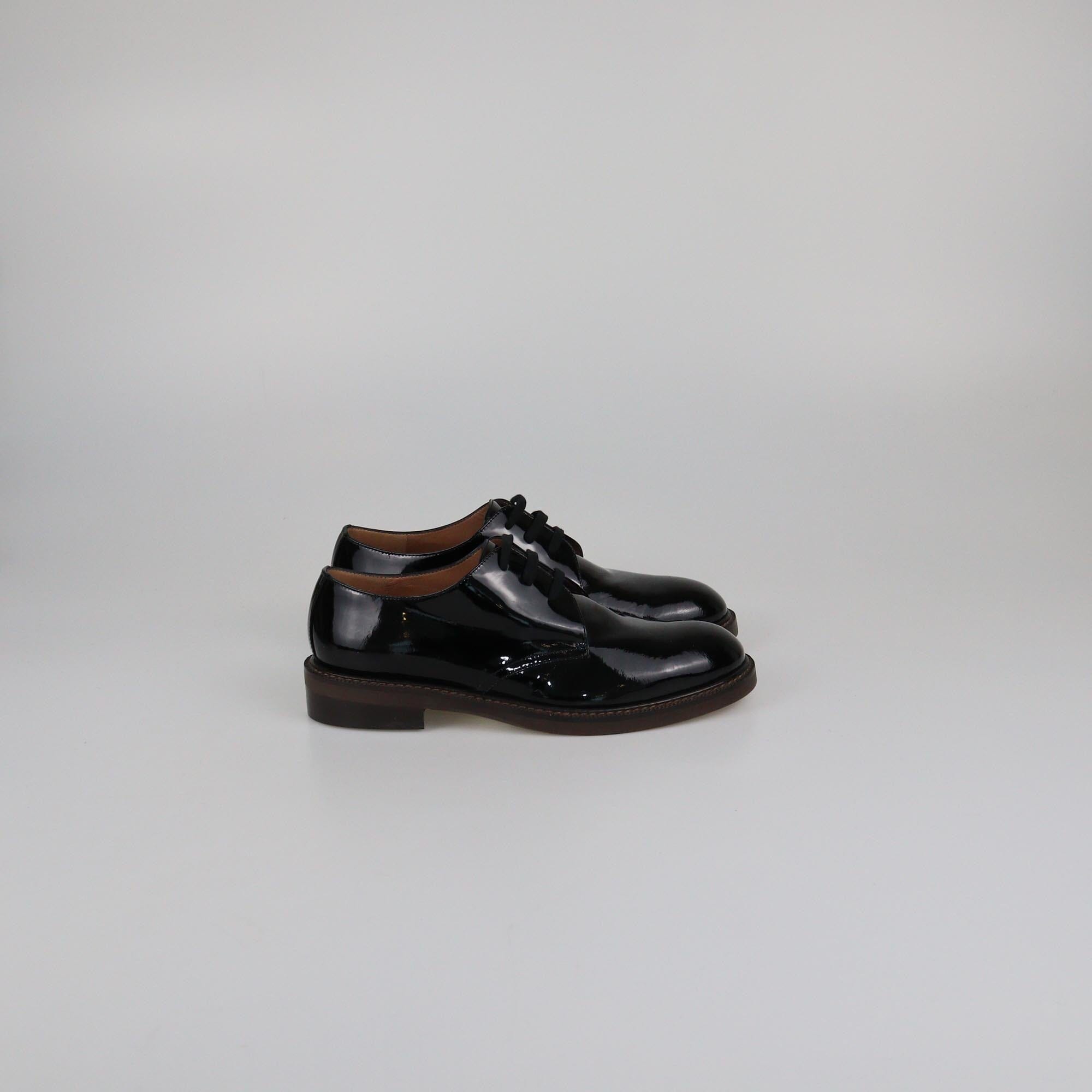 Marni Black Patent Lace Up Derby Womens Marni