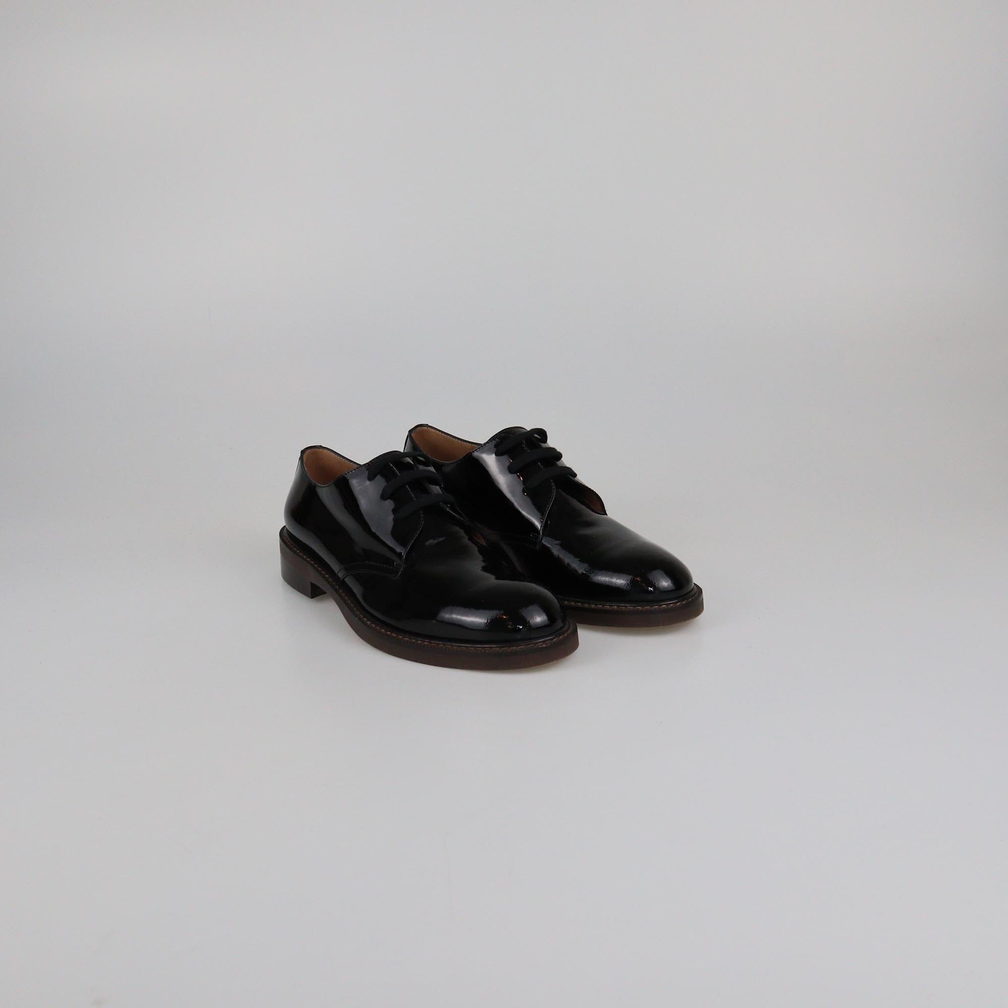 Marni Black Patent Lace Up Derby Womens Marni