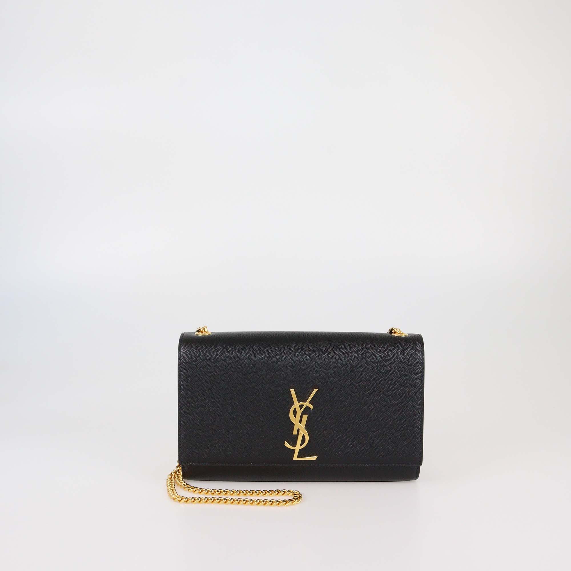 Saint Laurent Black Leather Medium Kate Shoulder Bag