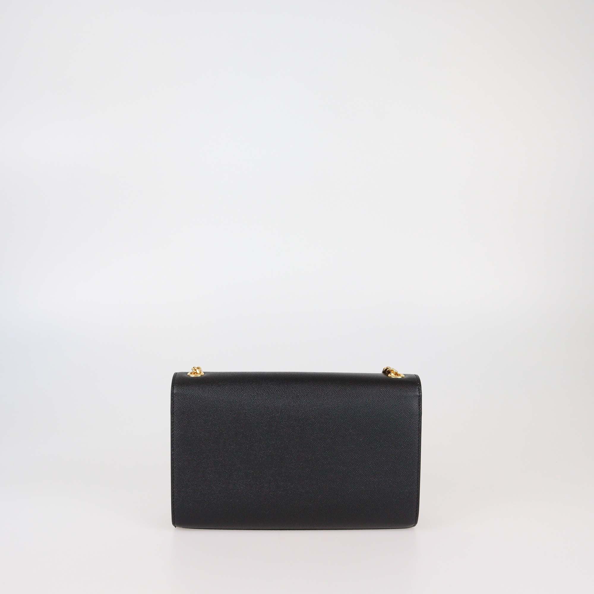 Saint Laurent Black Leather Medium Kate Shoulder Bag