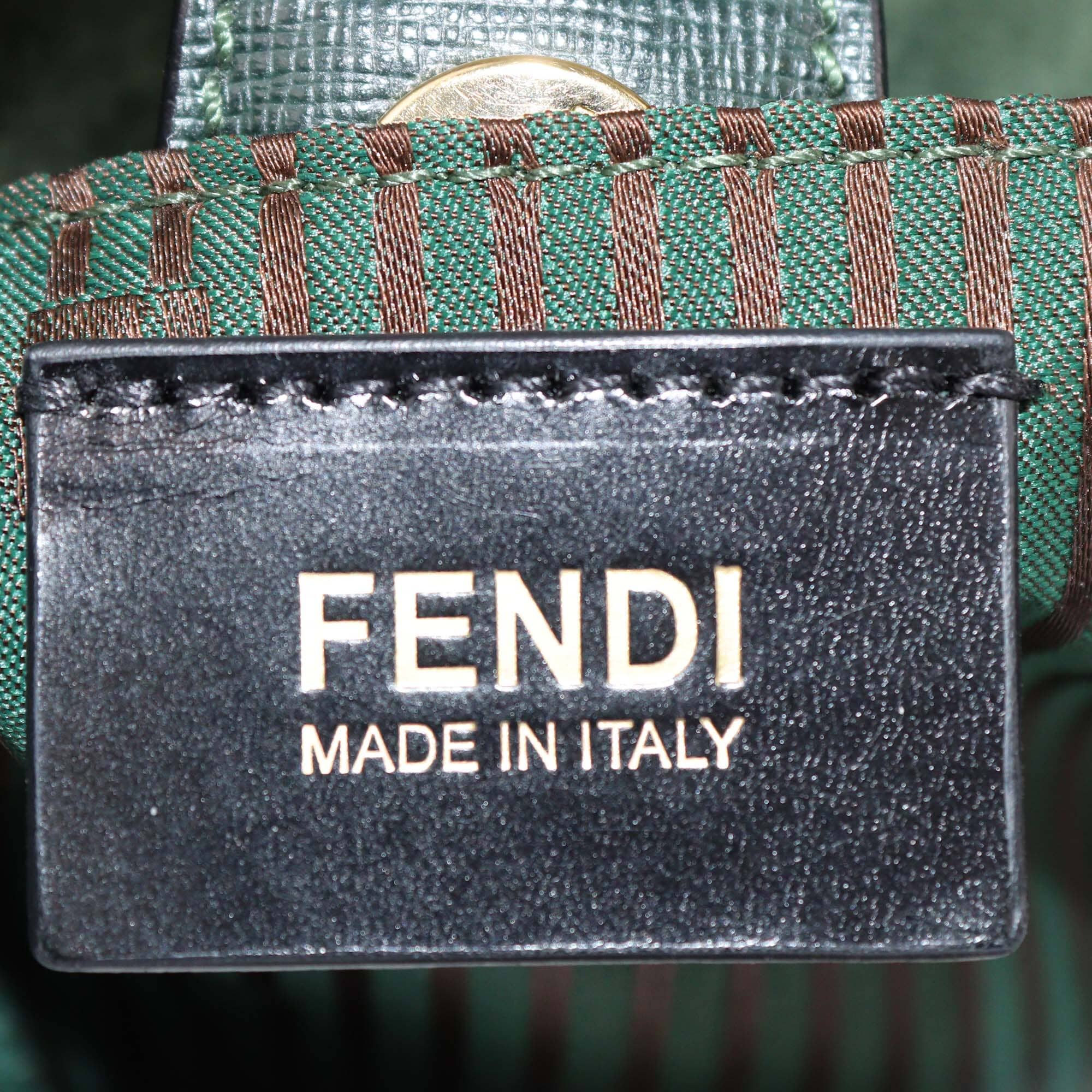 Fendi Green Medium 2Jours Tote Womens Fendi