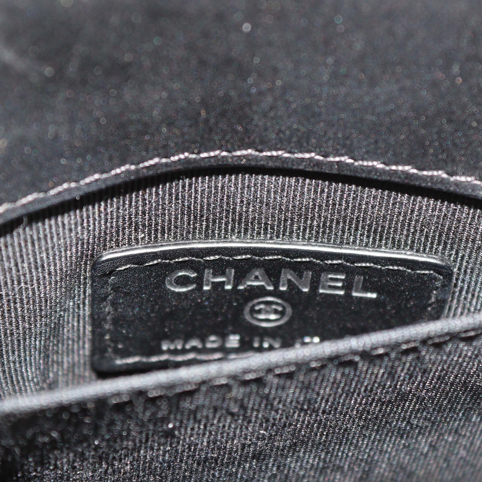 Chanel Black Quilted Leather CC Phone Holder Crossbody Bag