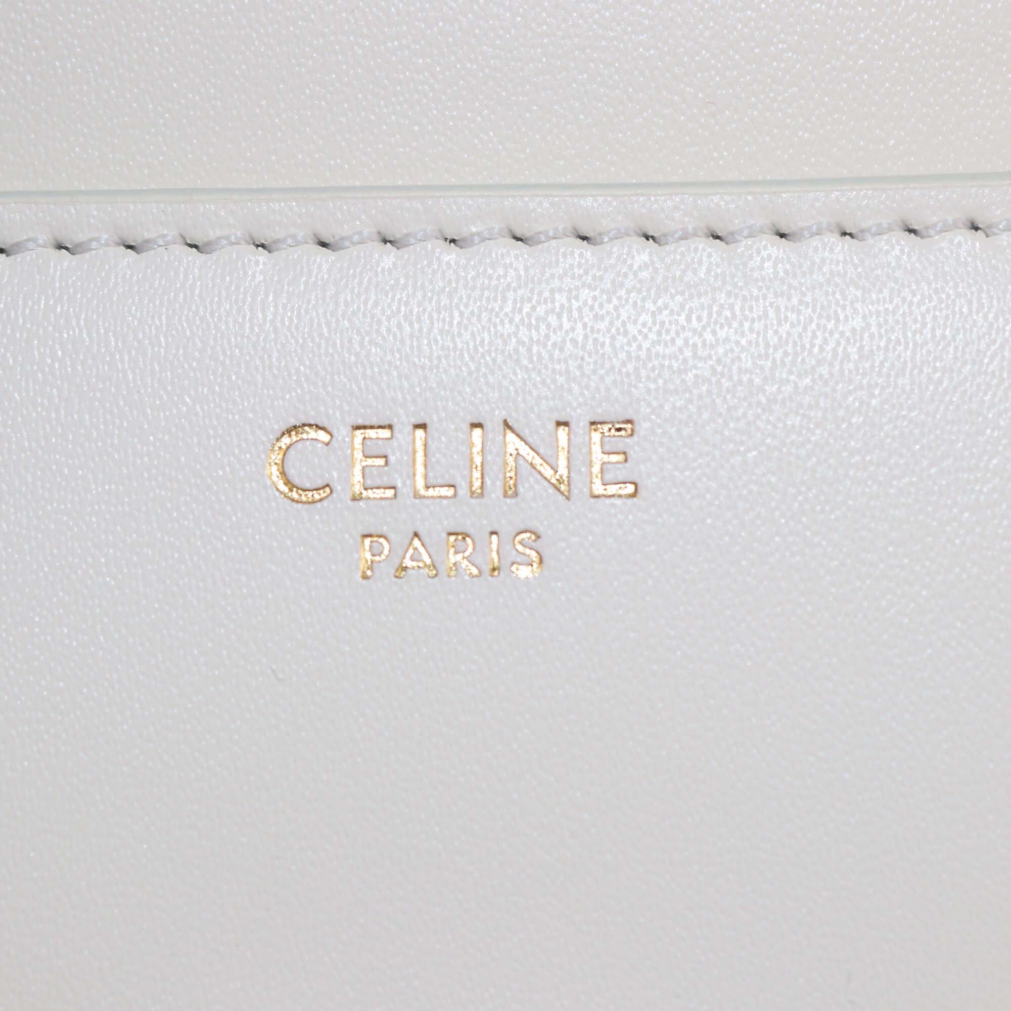 Celine White Mini 16 Top Handle Bag Womens Celine